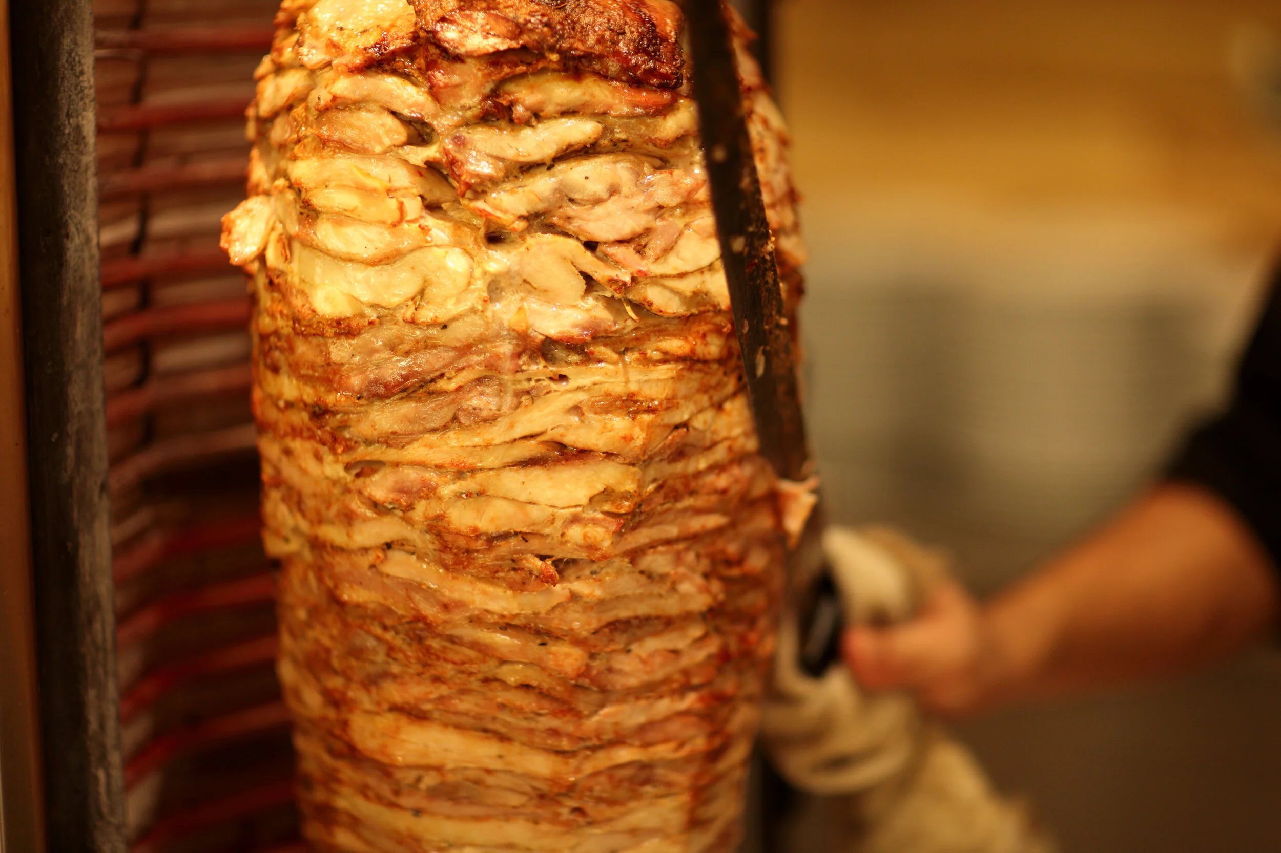 Egyptian street food shawarma.