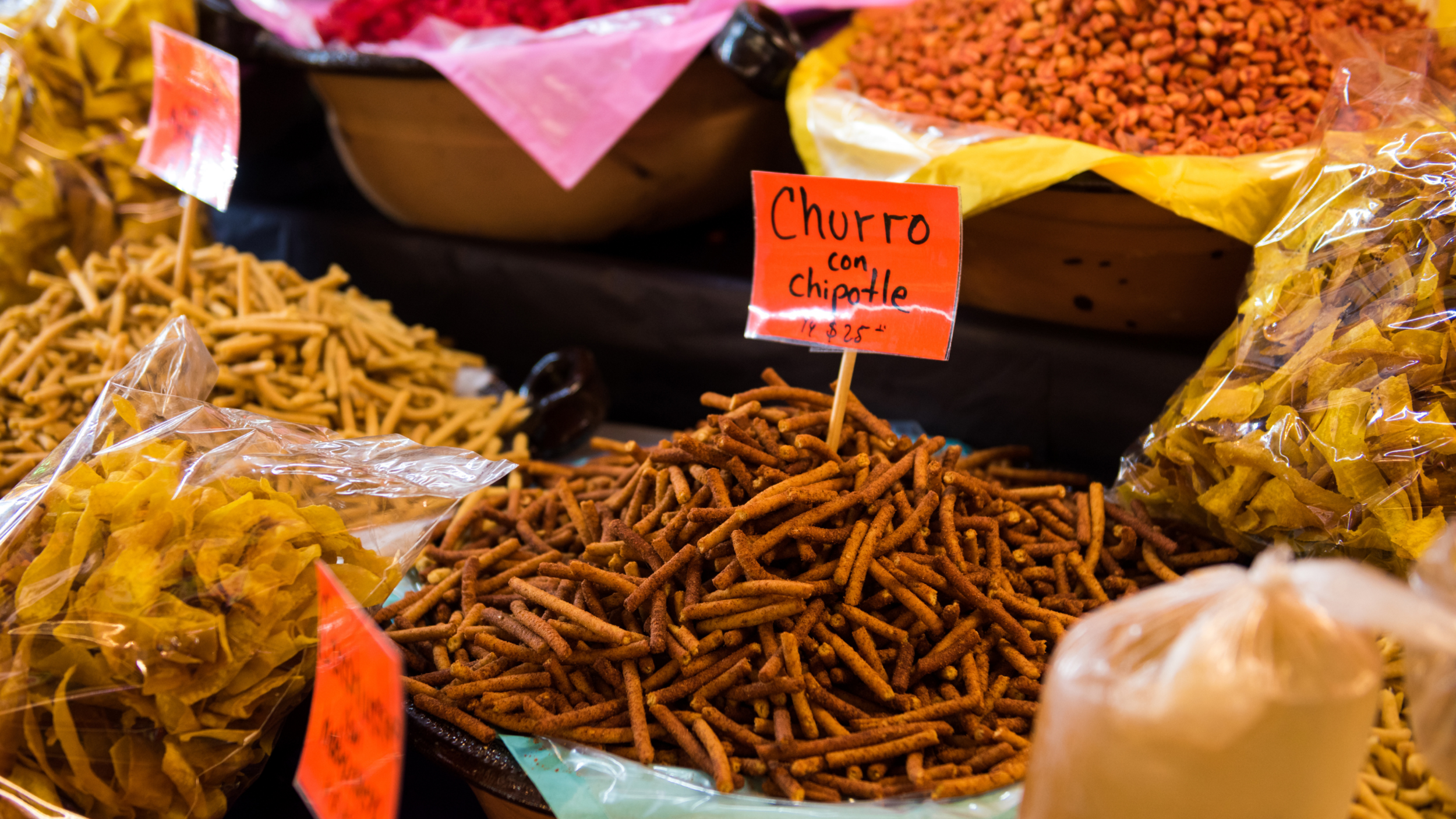 Spices at the best food market Mexico City.