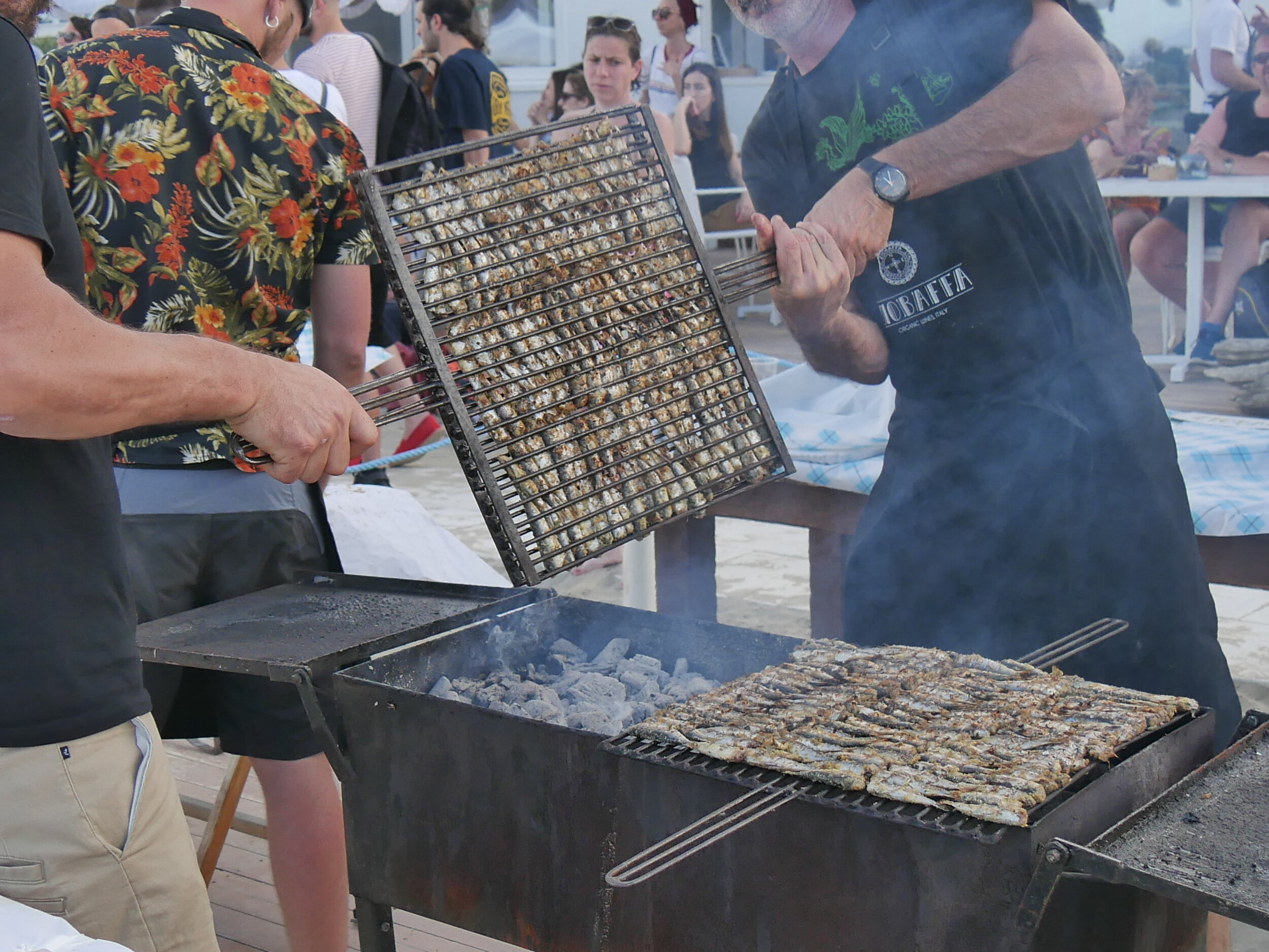 Seafood Grill at a Rimini summer festival.