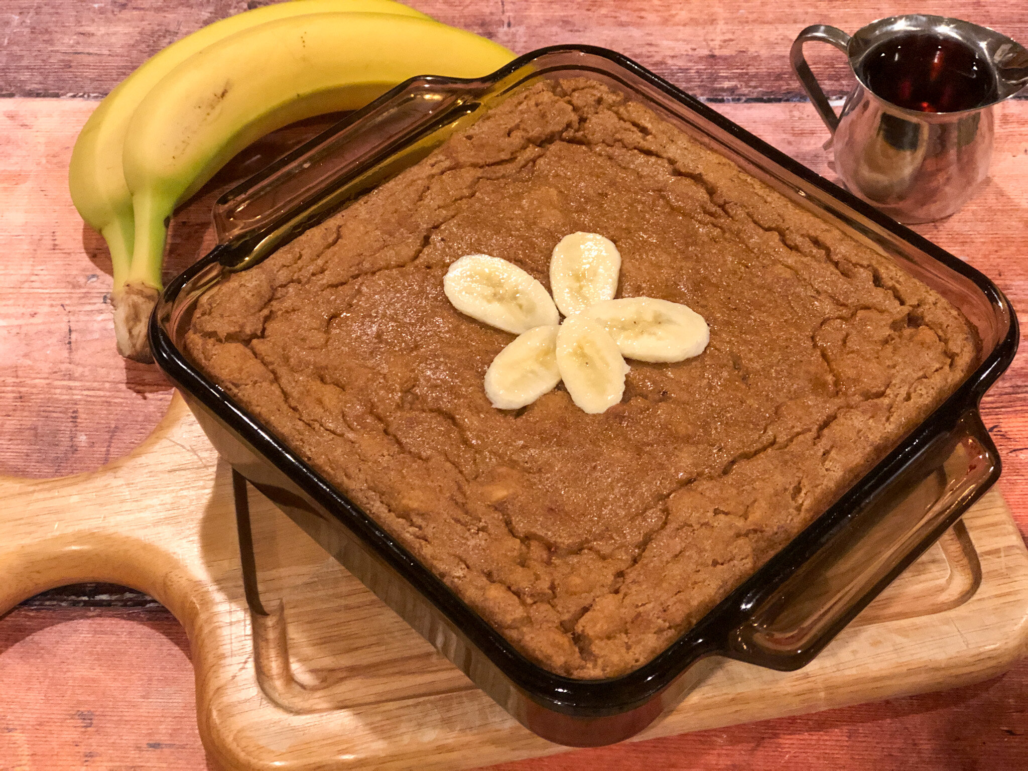 Healthy Banana Bread Pudding