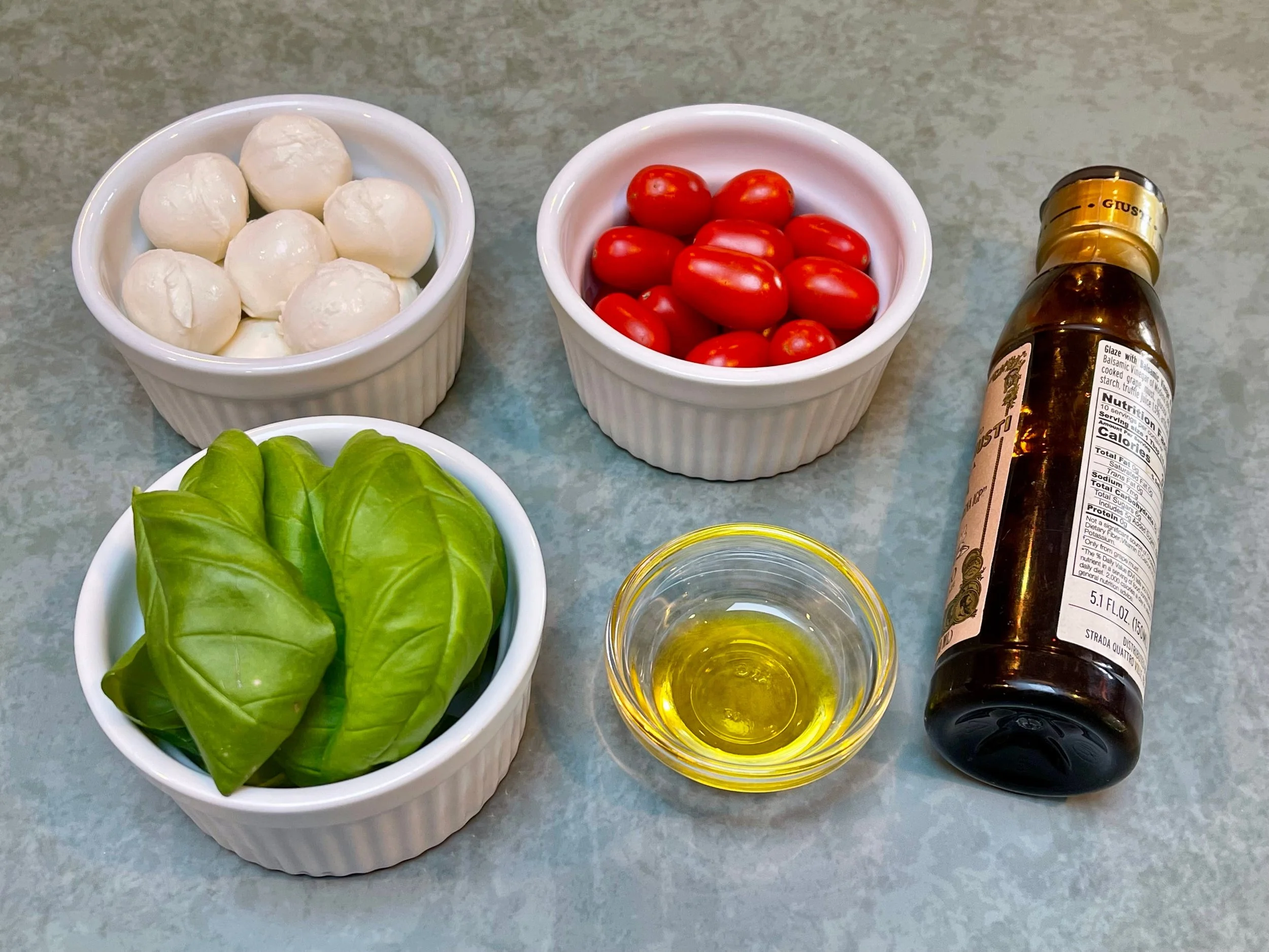 Ingredients for Caprese Sticks