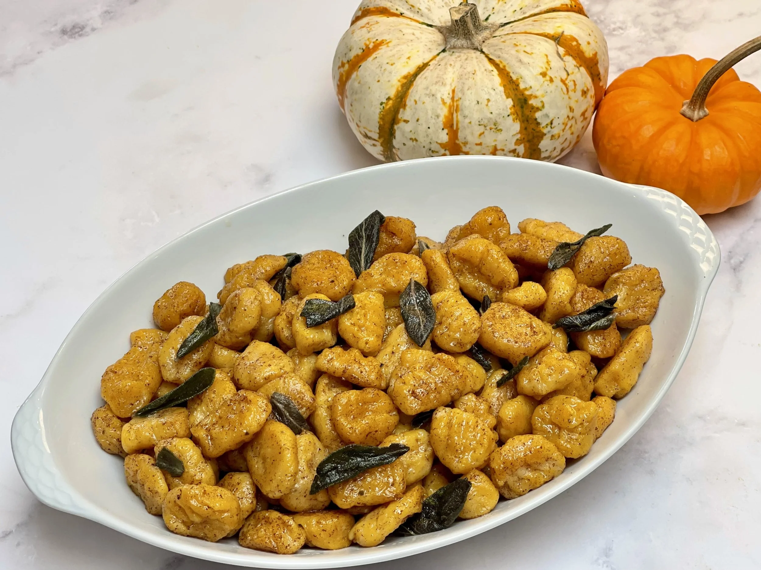 Pumpkin Gnocchi Recipe with Brown Butter Sage Sauce