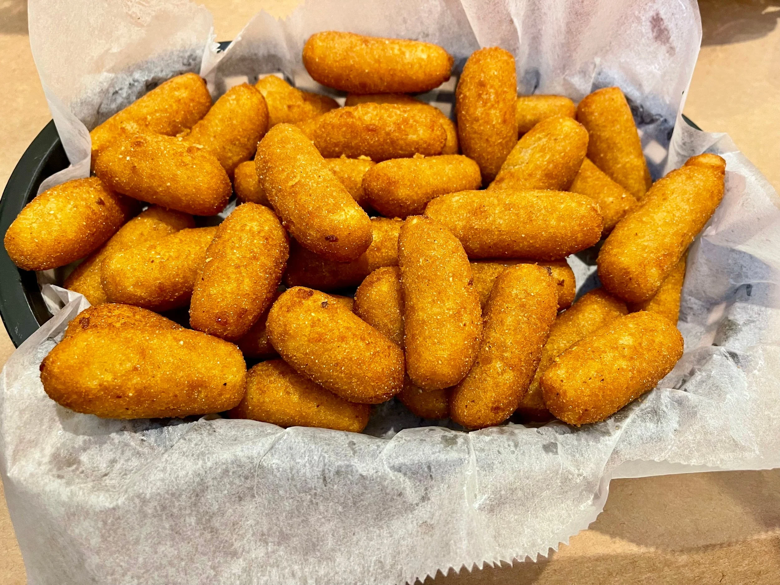 Basket of hush puppies