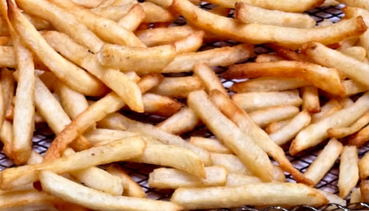 Cooked crispy French fries