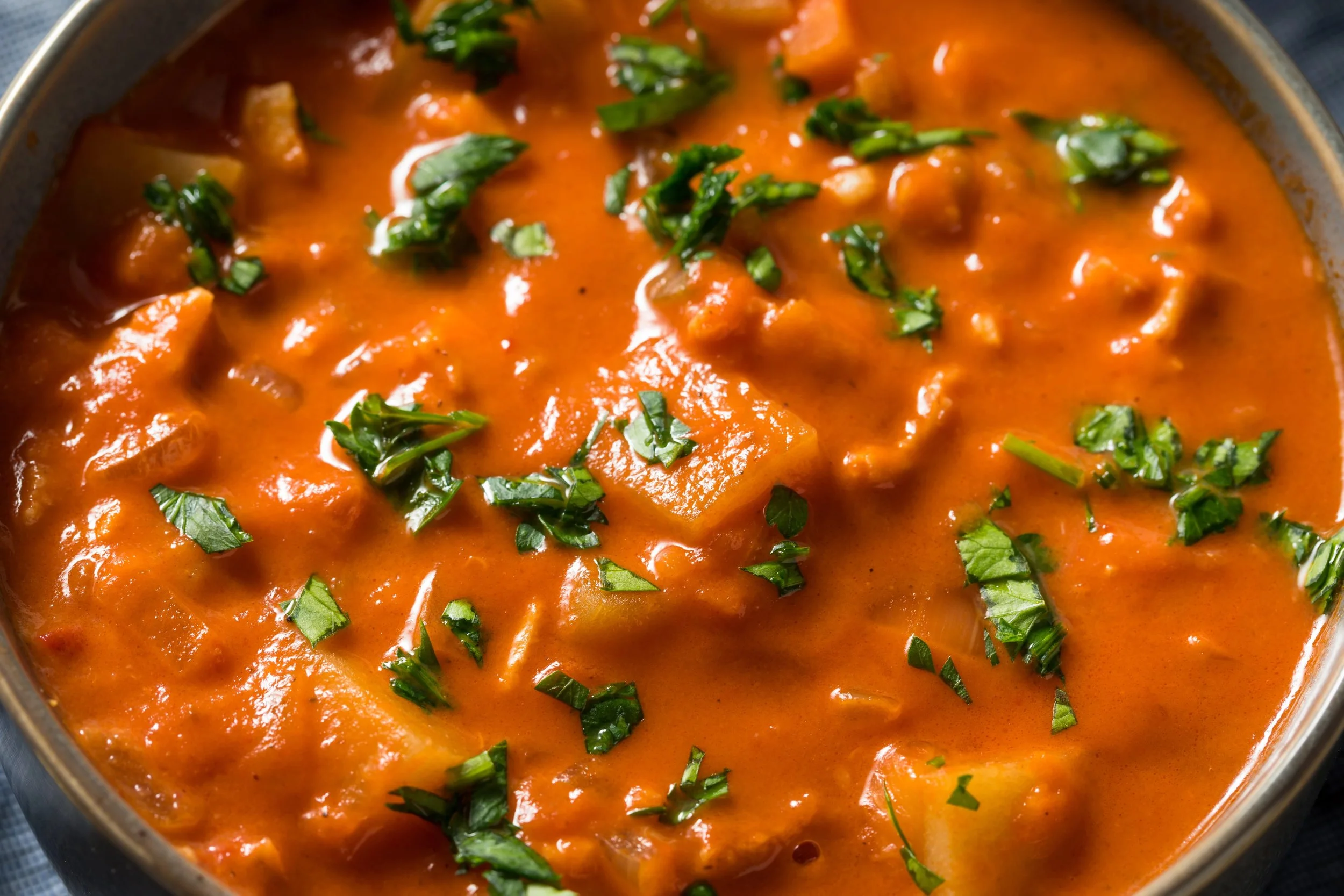 Bowl of Manhattan Clam Chowder