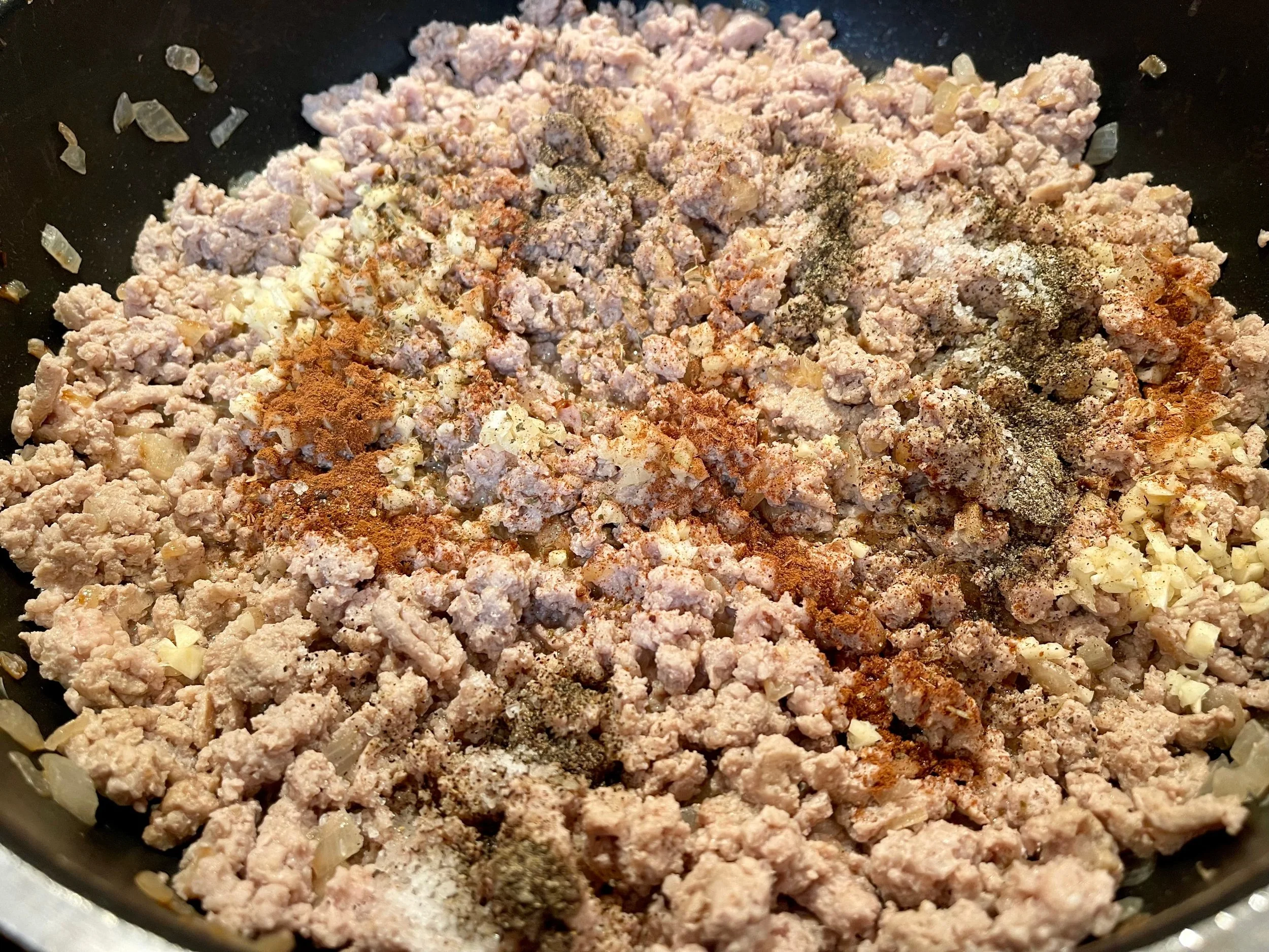 Cooking and seasoning the meat