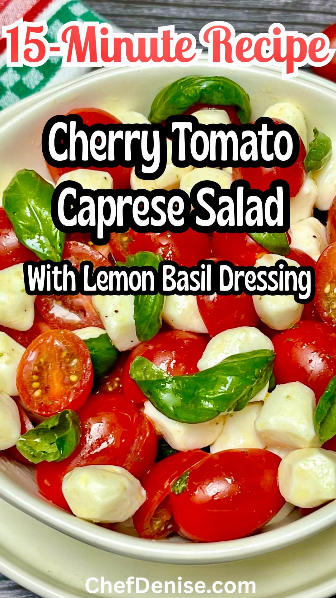 Pin for Cherry Tomato Caprese Salad