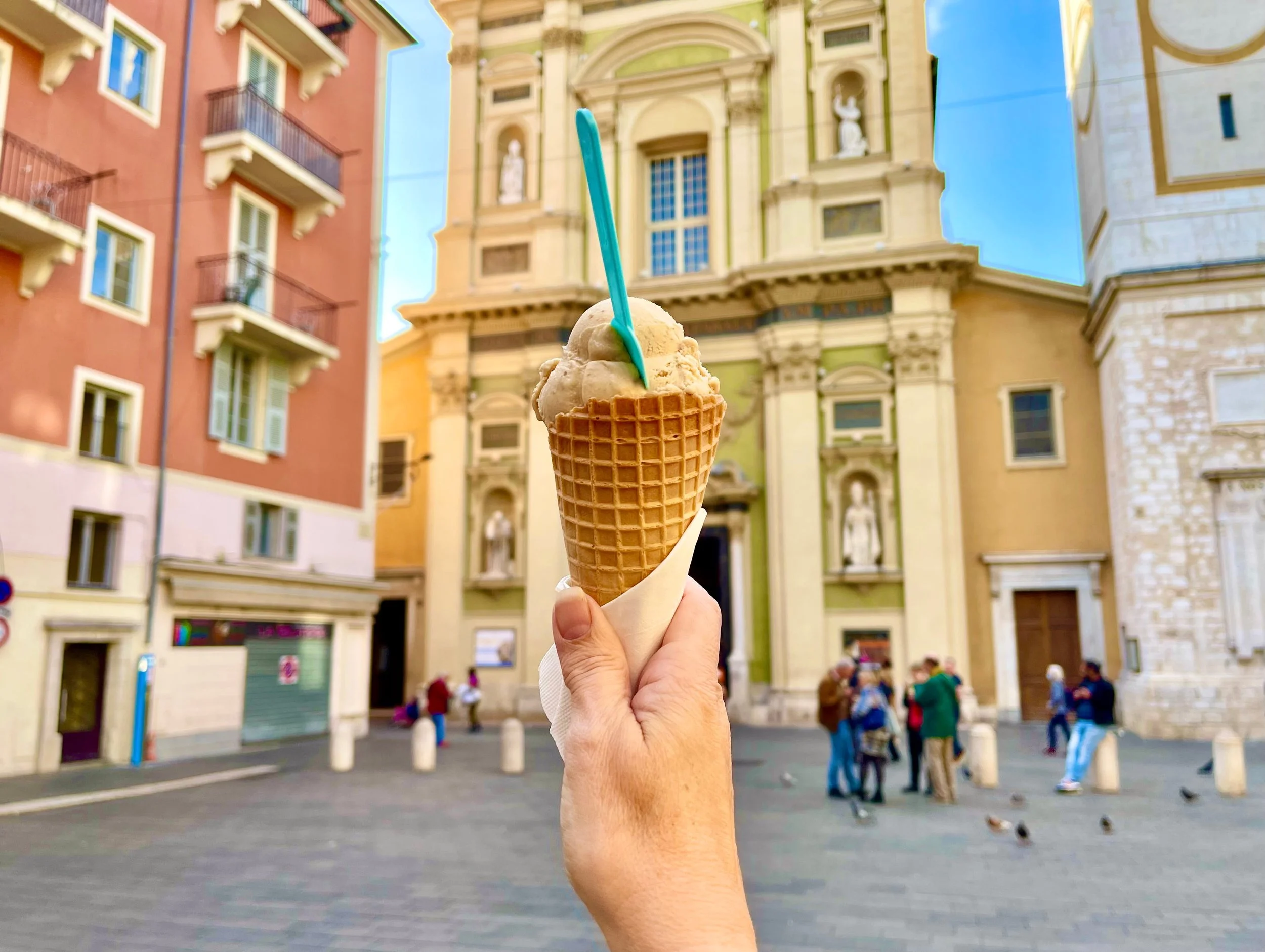 Ice cream cone in Nice France