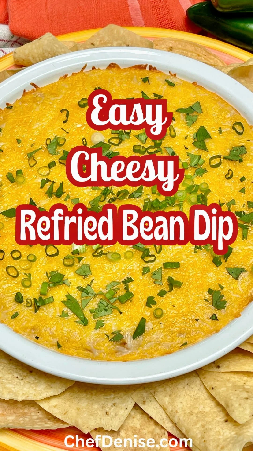 Pin for Cheesy Refried Bean Dip