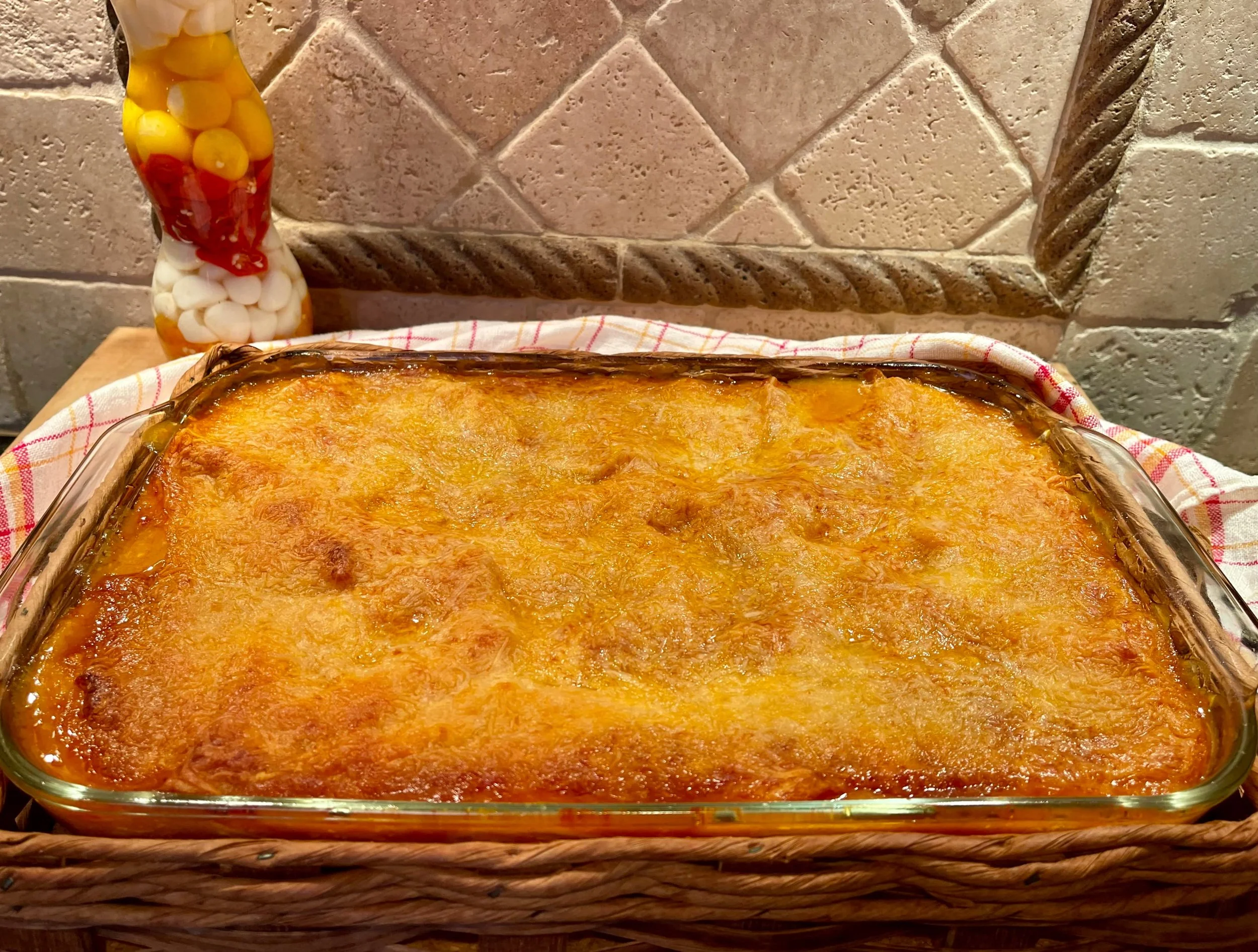 Baked enchilada casserole