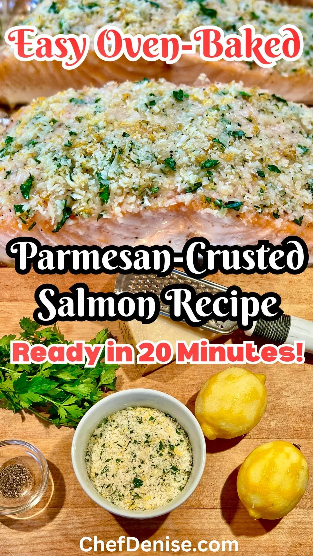 Pin for Baked Parmesan-Crusted Salmon