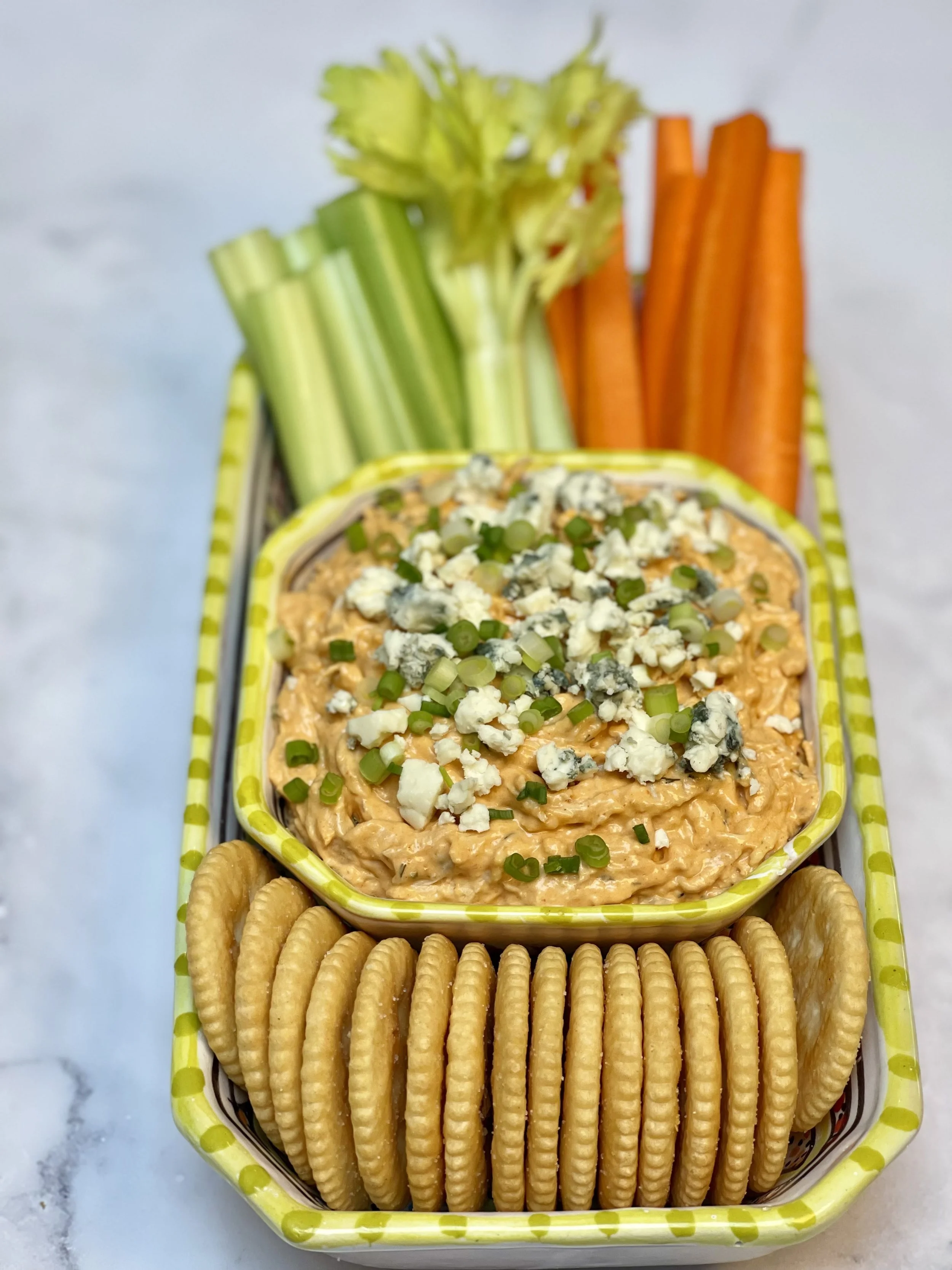 Cold Buffalo Chicken Dip recipe comple