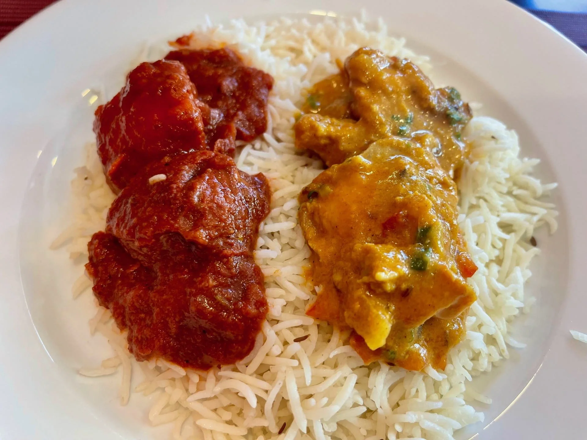 Sharing a meal at Himalayan Restaurant