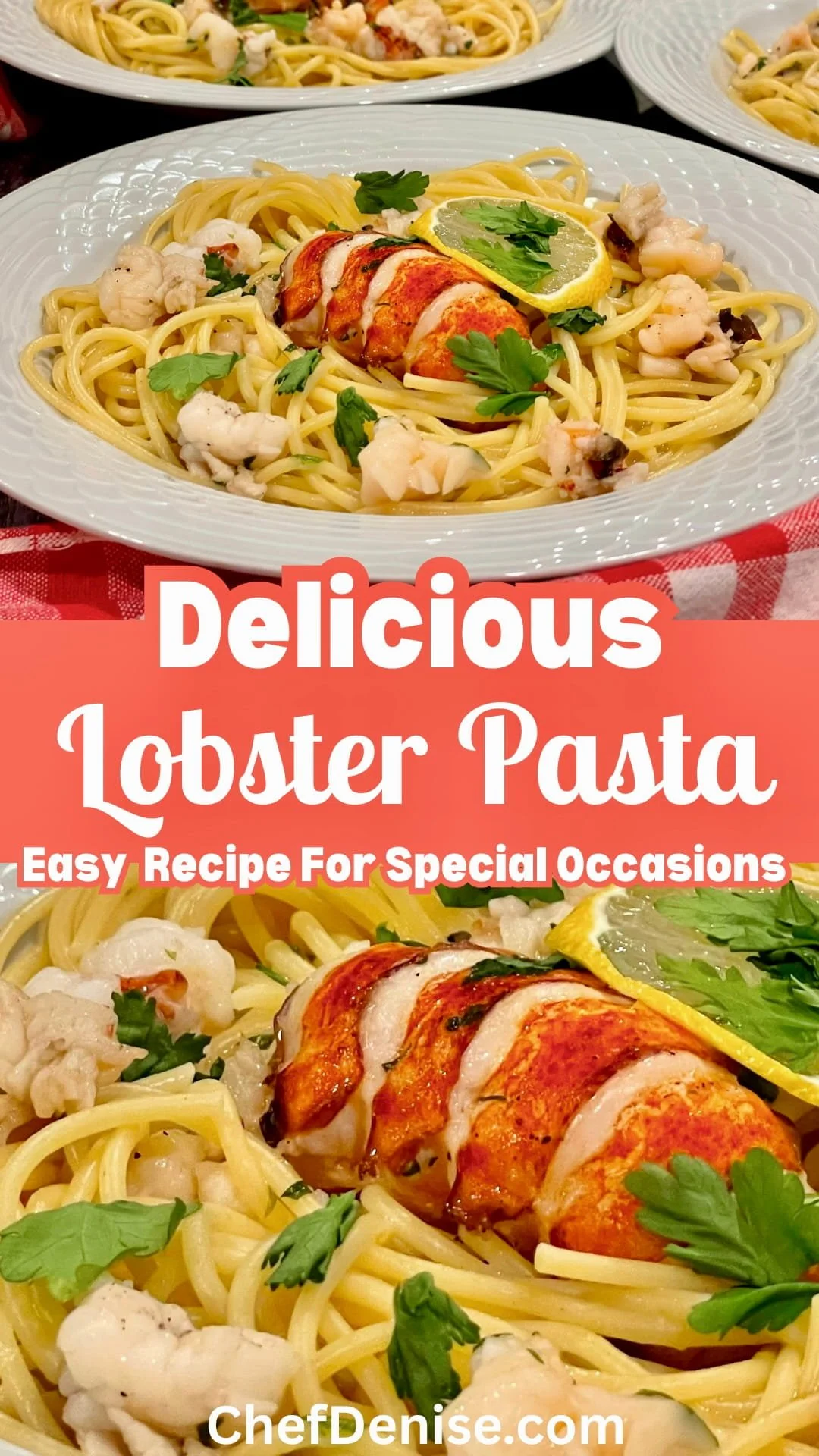 Pin for Lobster Pasta recipe