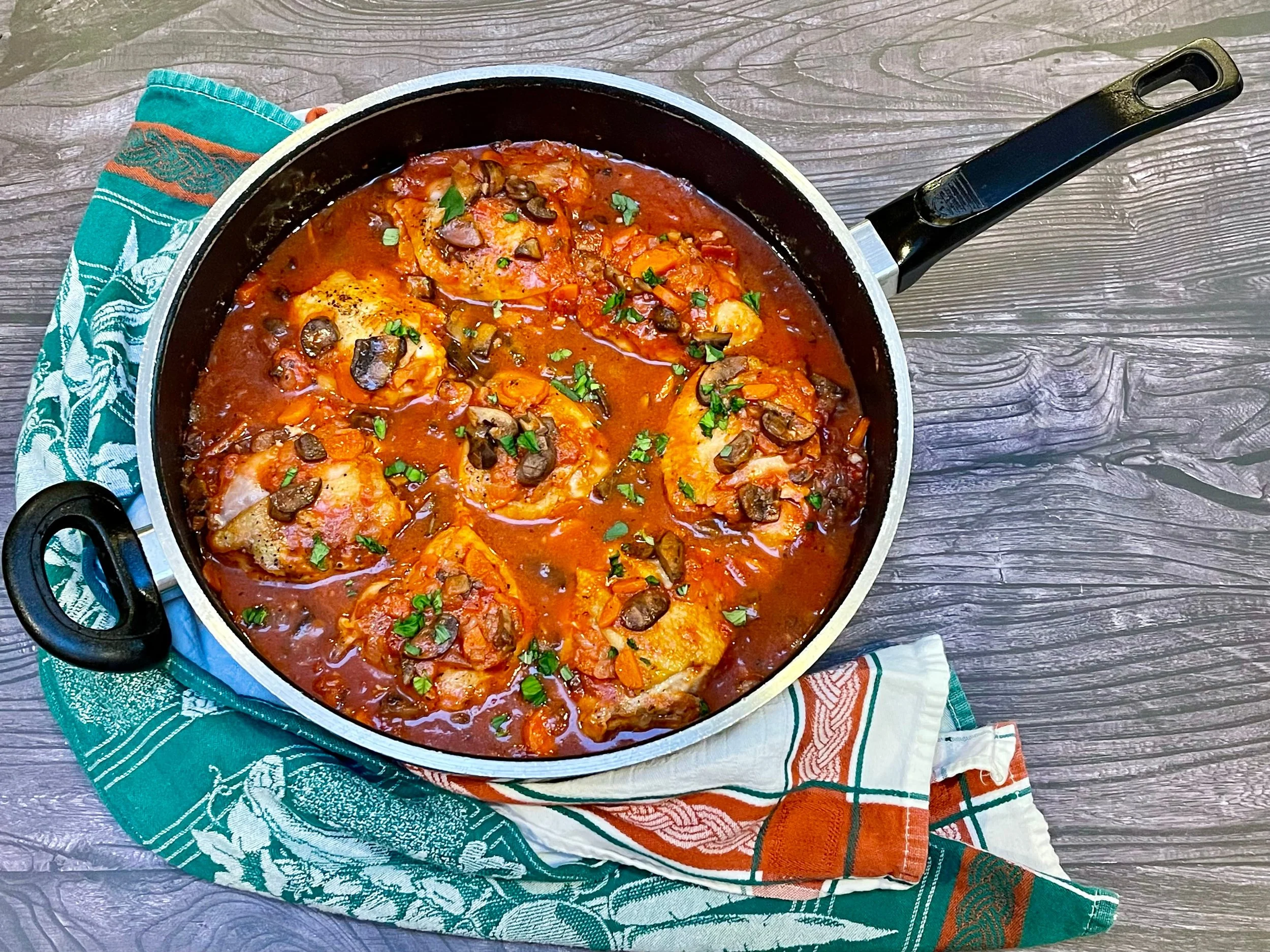 Chicken cacciatore recipe complete