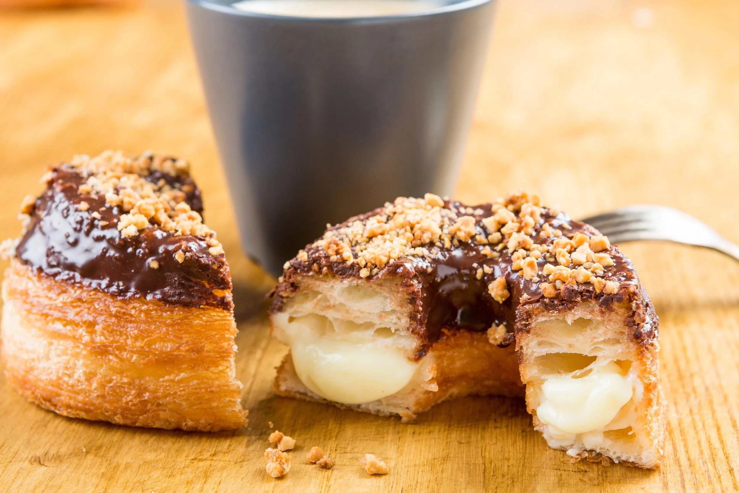 Cronut and coffee