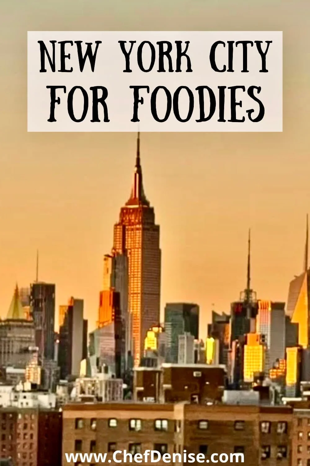 Pin for NYC foodie guide