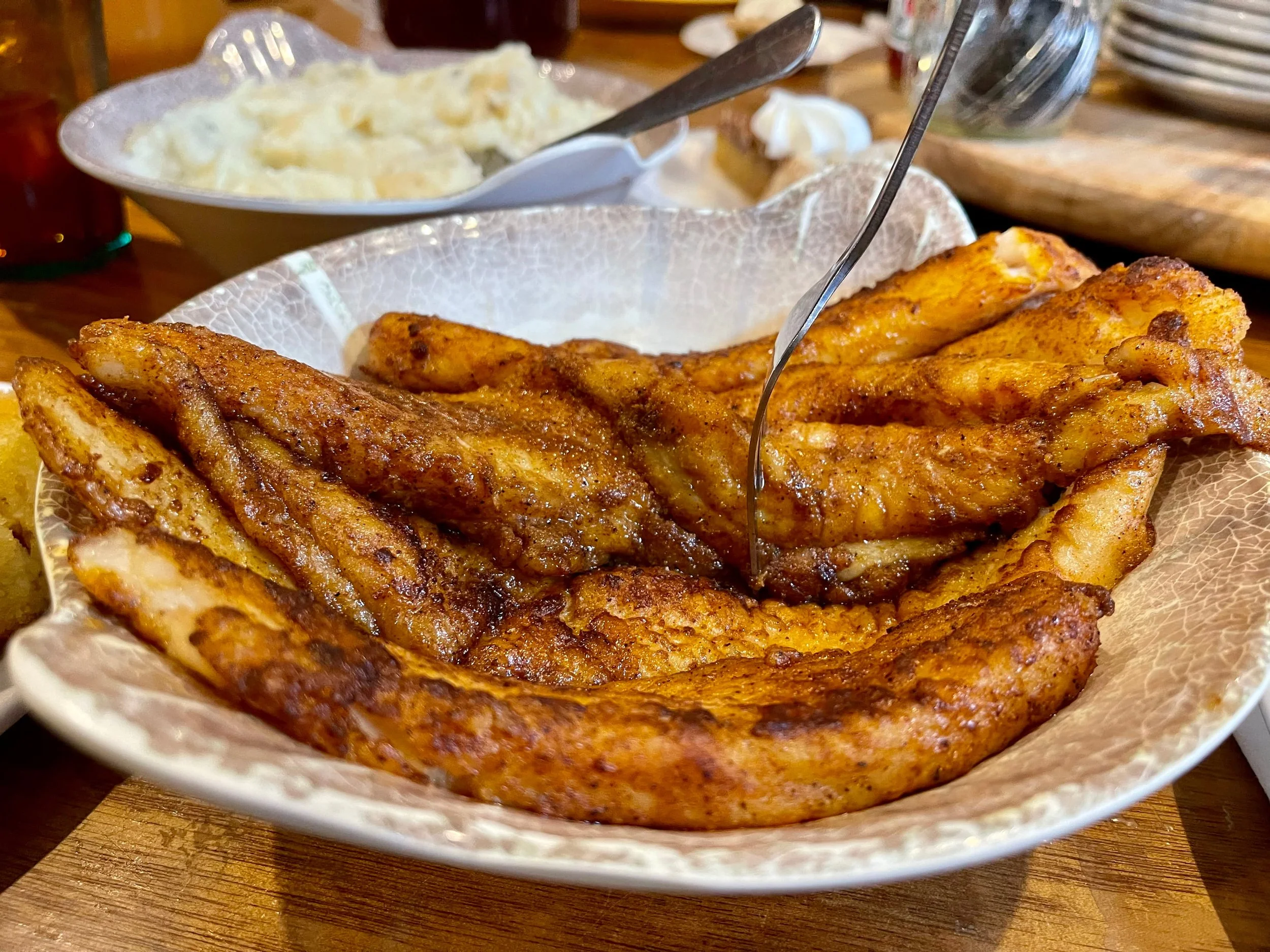 Platter of fried catfish