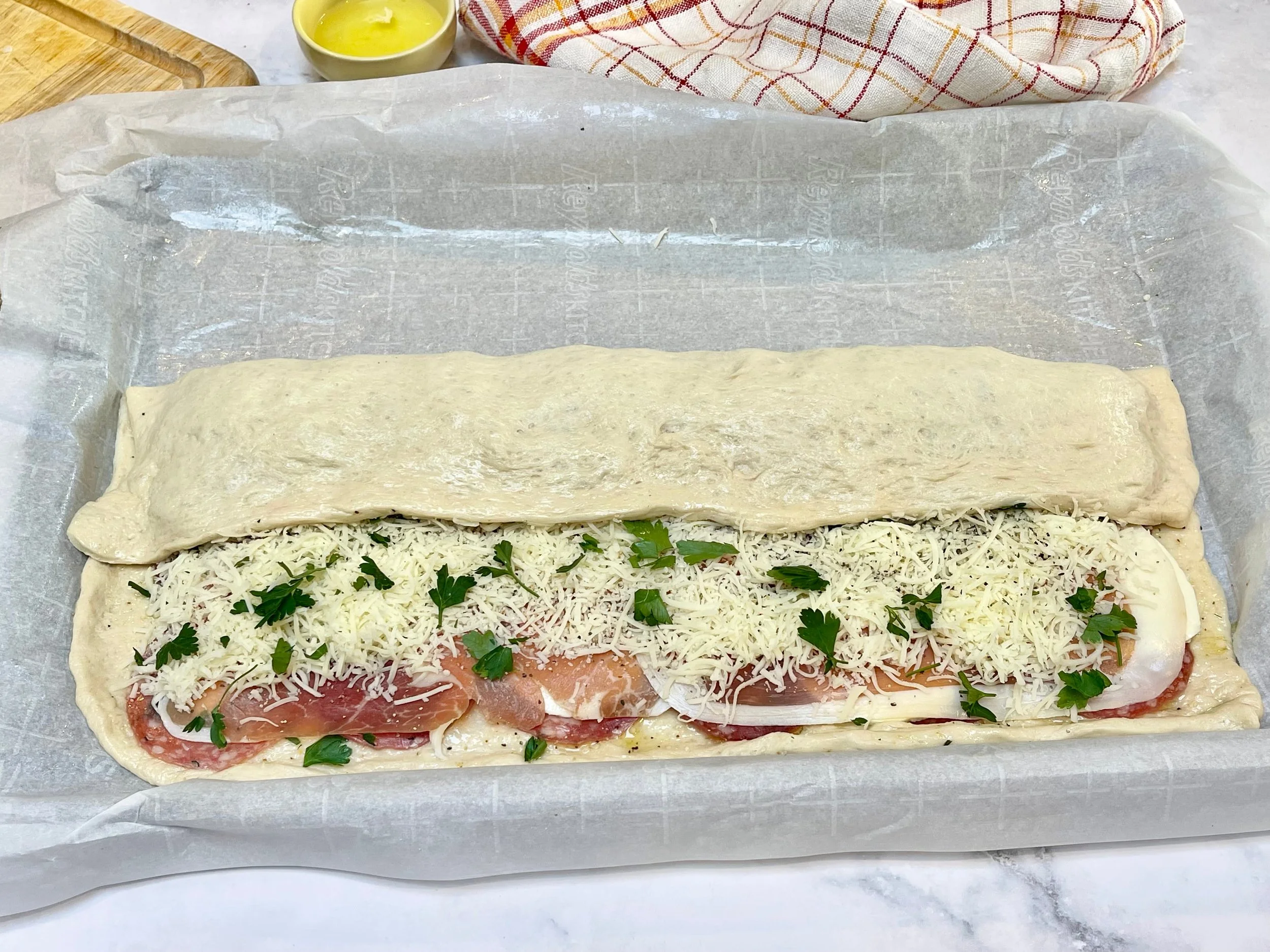 First fold of stromboli