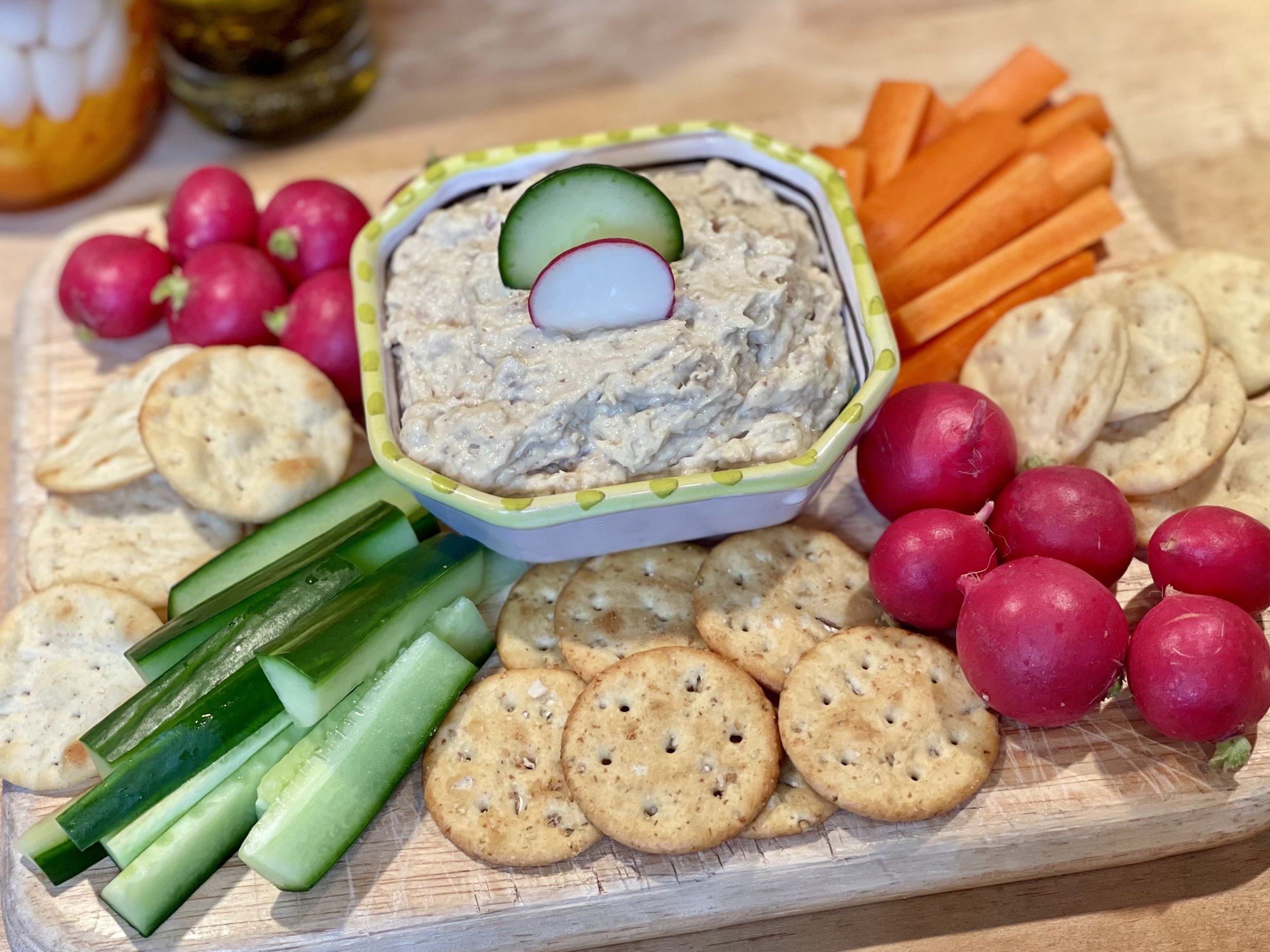 Smoked Fish dip and veggies
