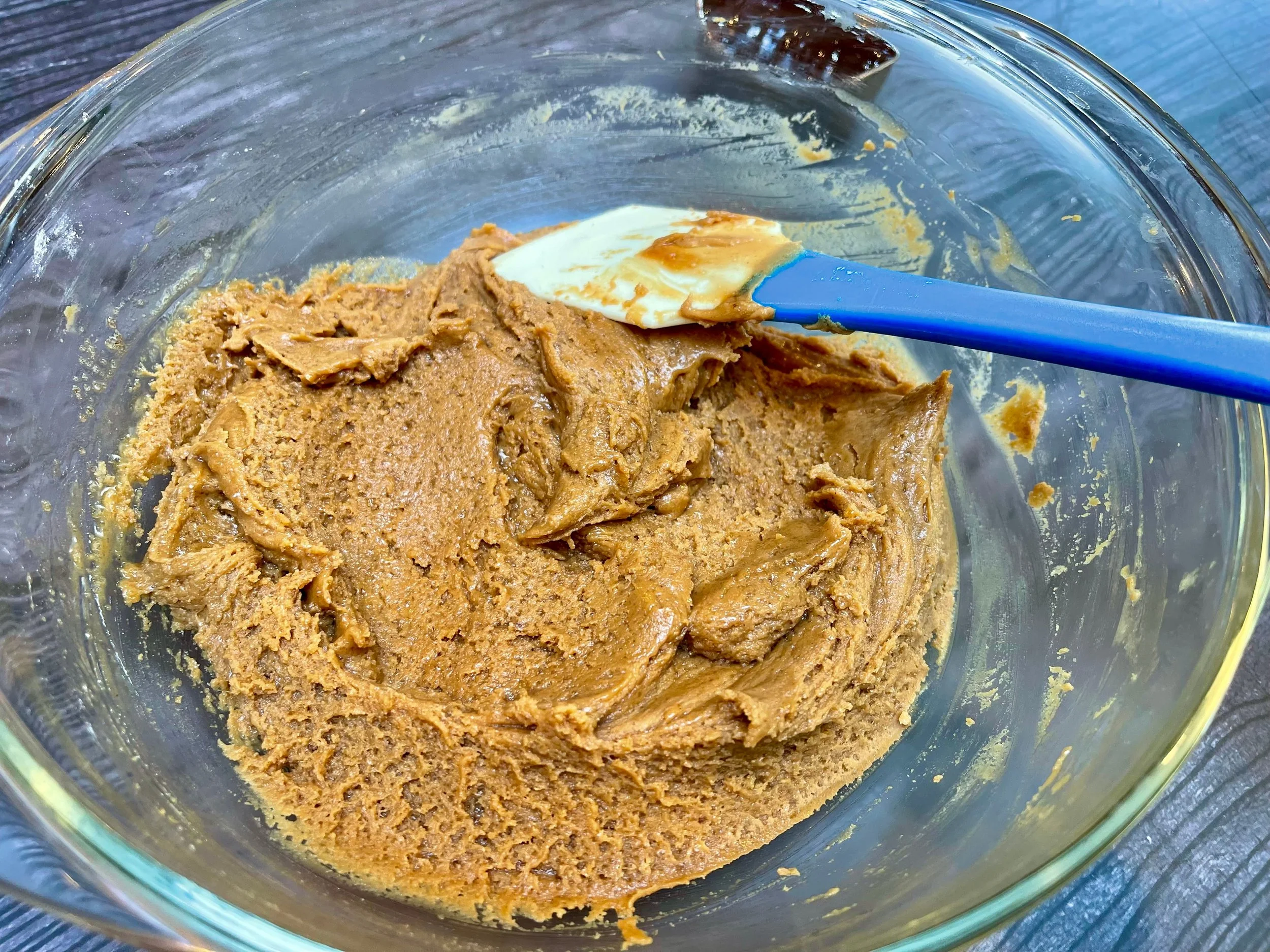 Adding the peanut butter