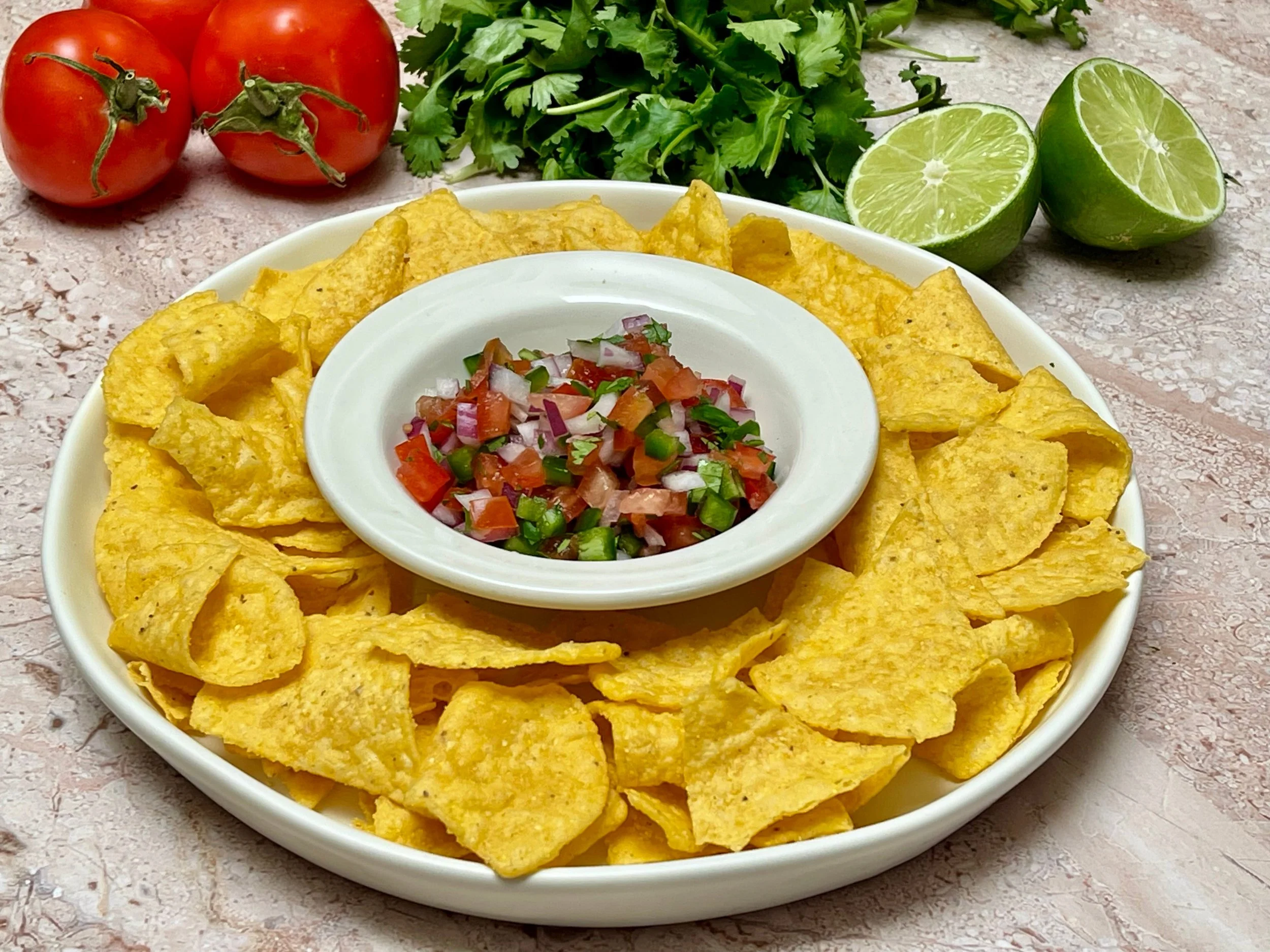 Plated Pico de Gallo recipe