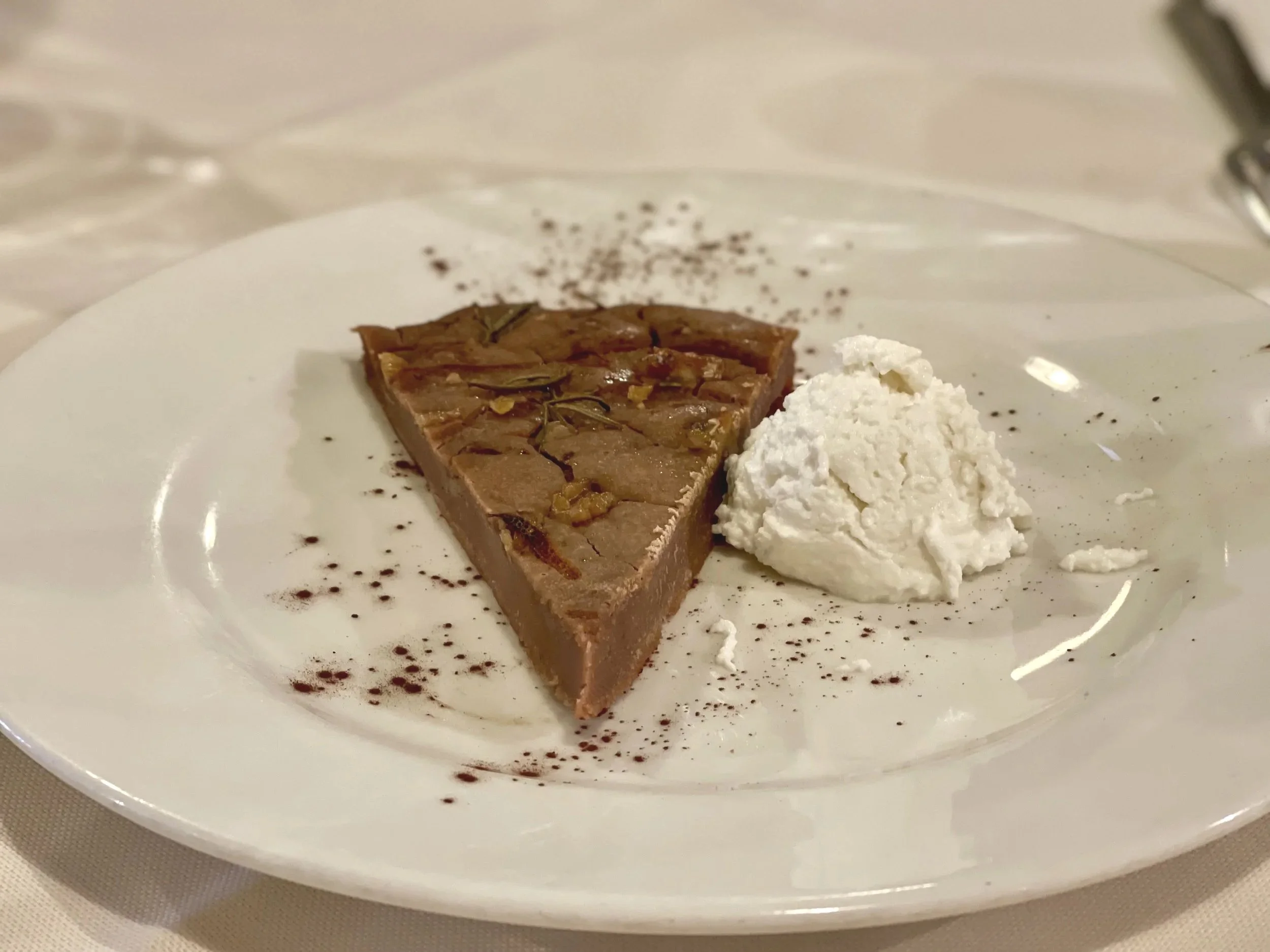 Tuscan chestnut cake for La Castagnata