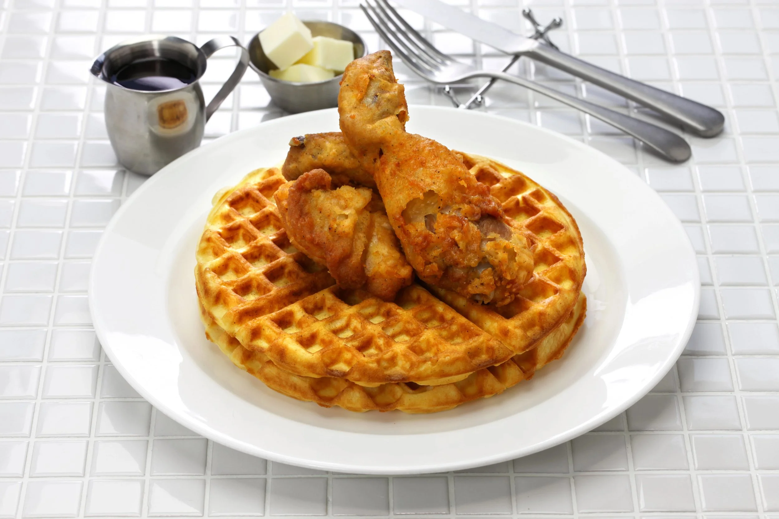 Chicken and waffles