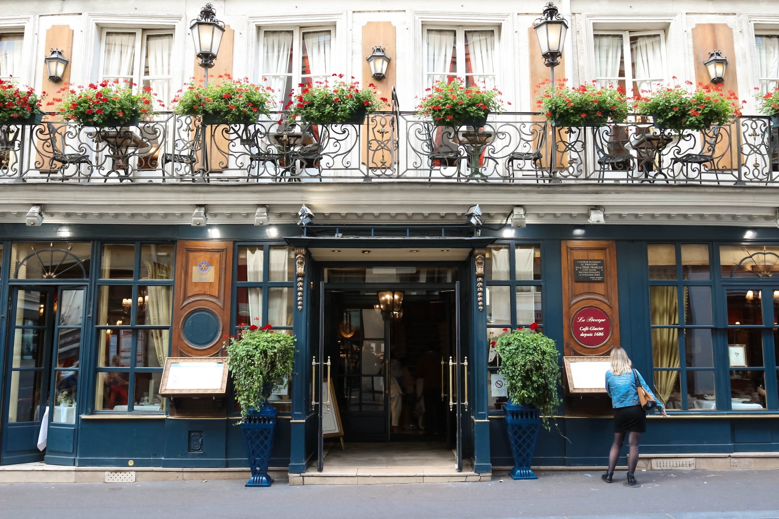 Le Procope, the oldest cafe in Paris