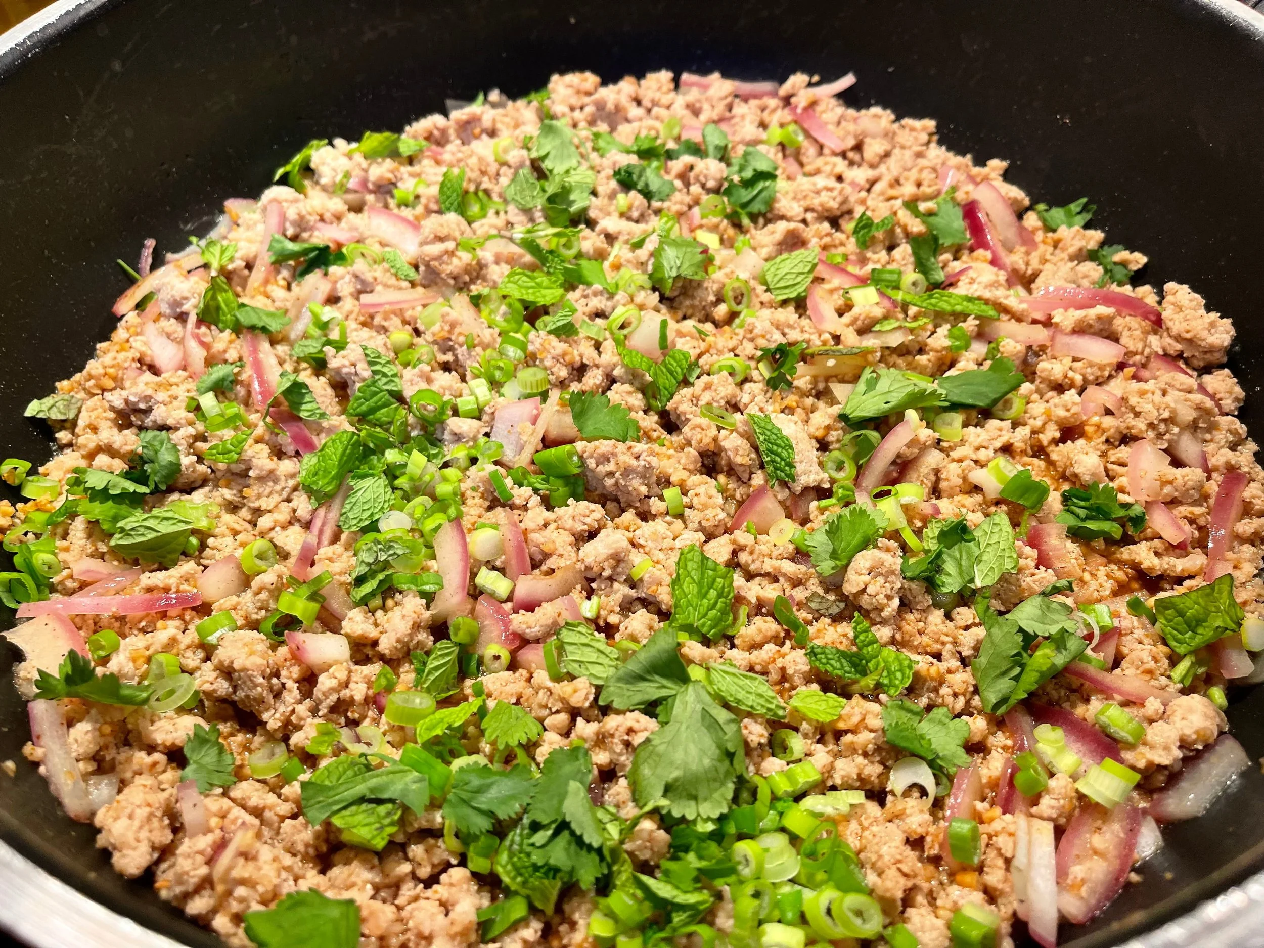 adding the herbs without heat