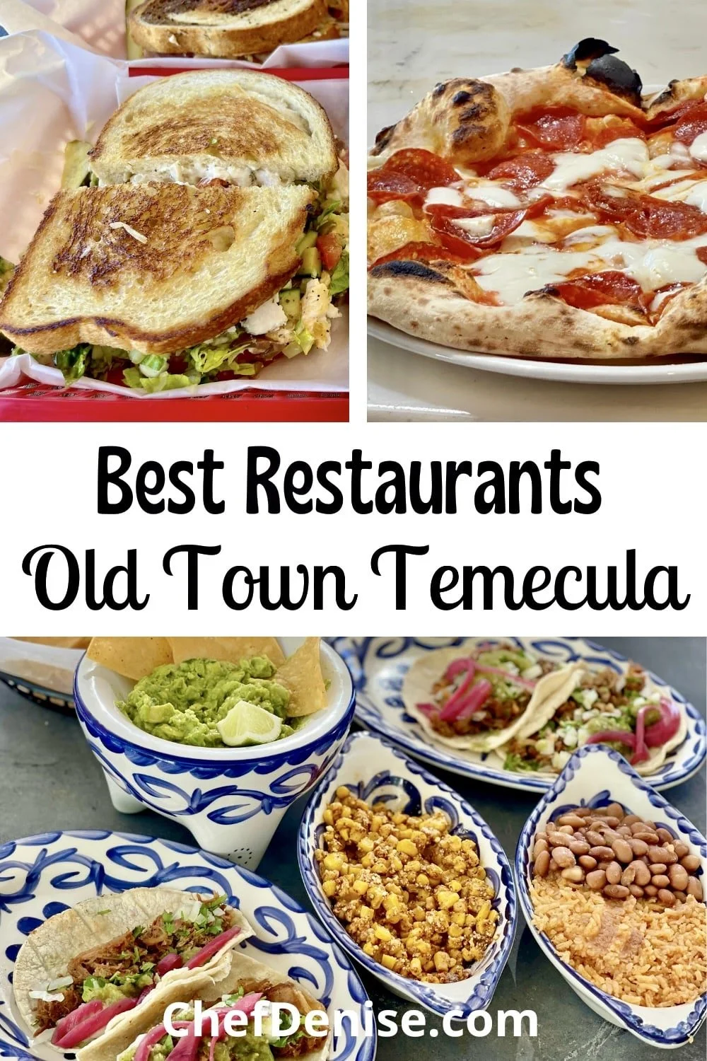 Pin for best restaurants in Old Town Temecula