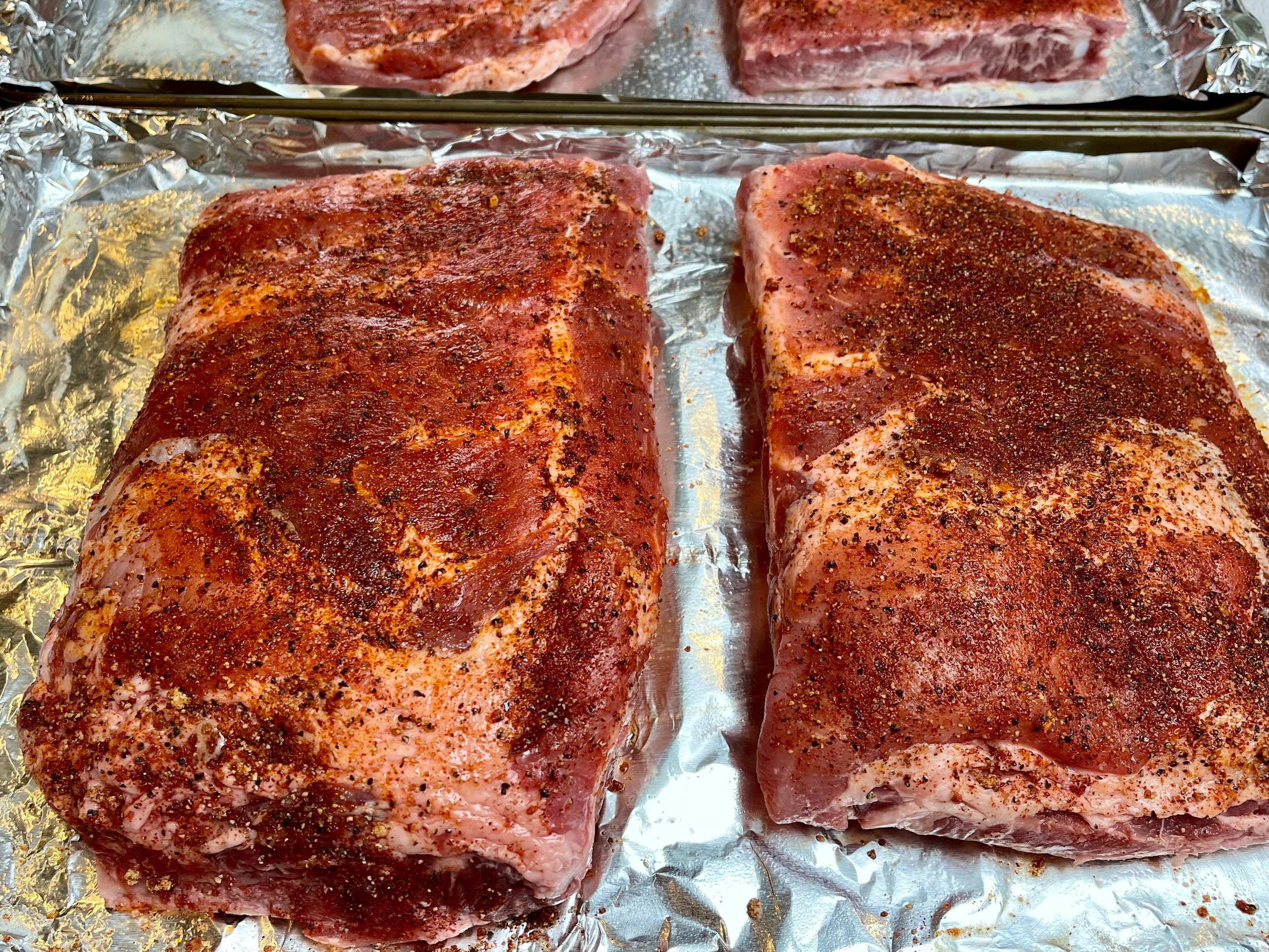 St. Louis ribs with dry rub