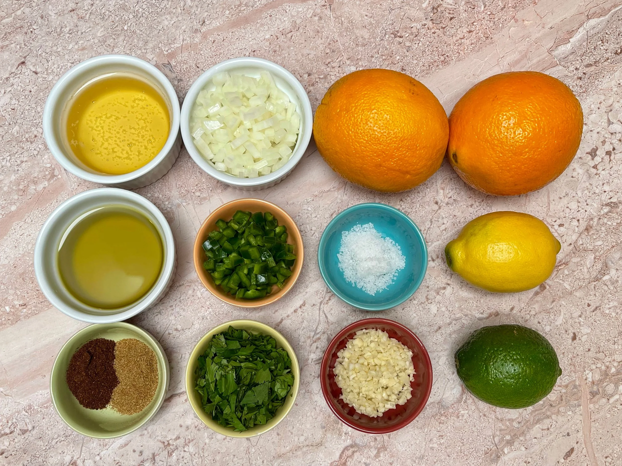 Ingredients for Carne Asada Marinade recipe