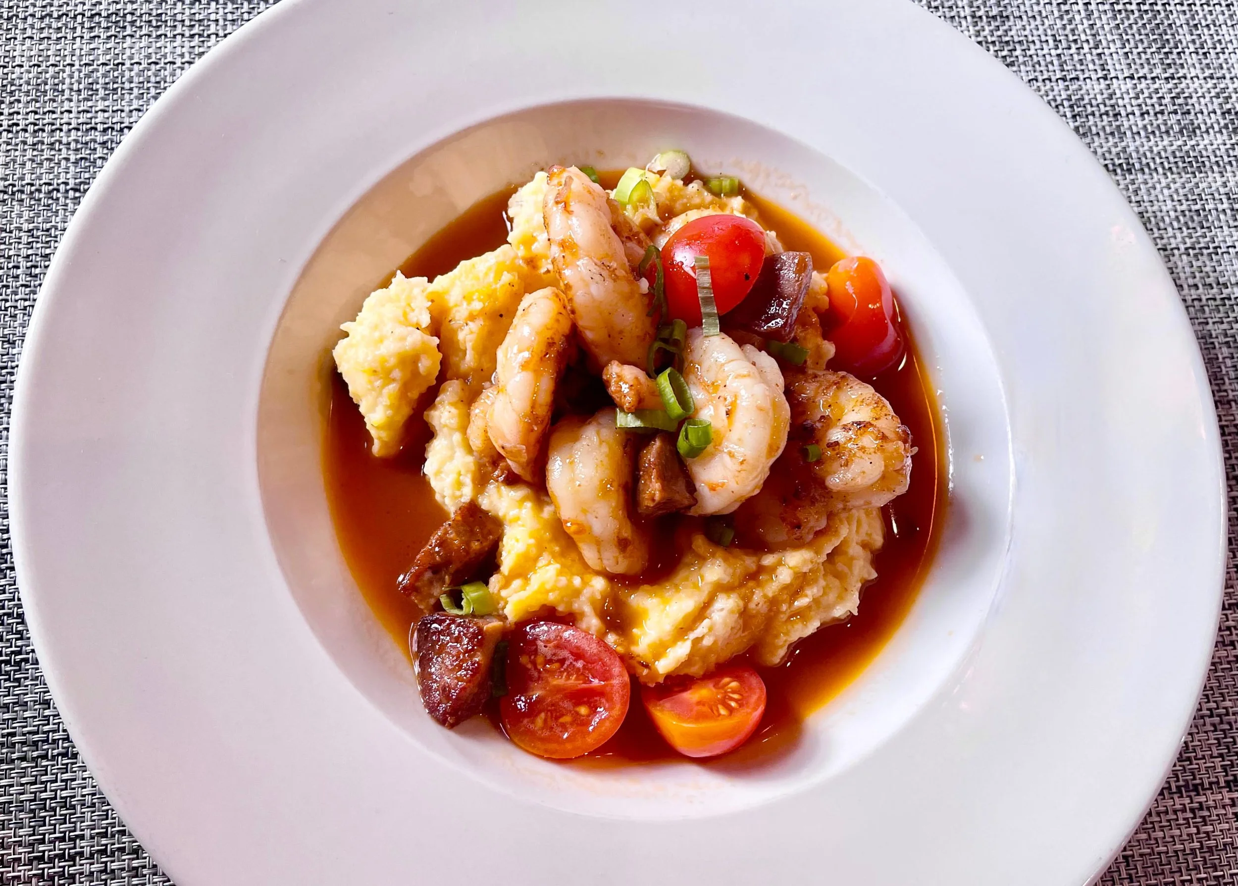 A bowl of Shrimp and Grits