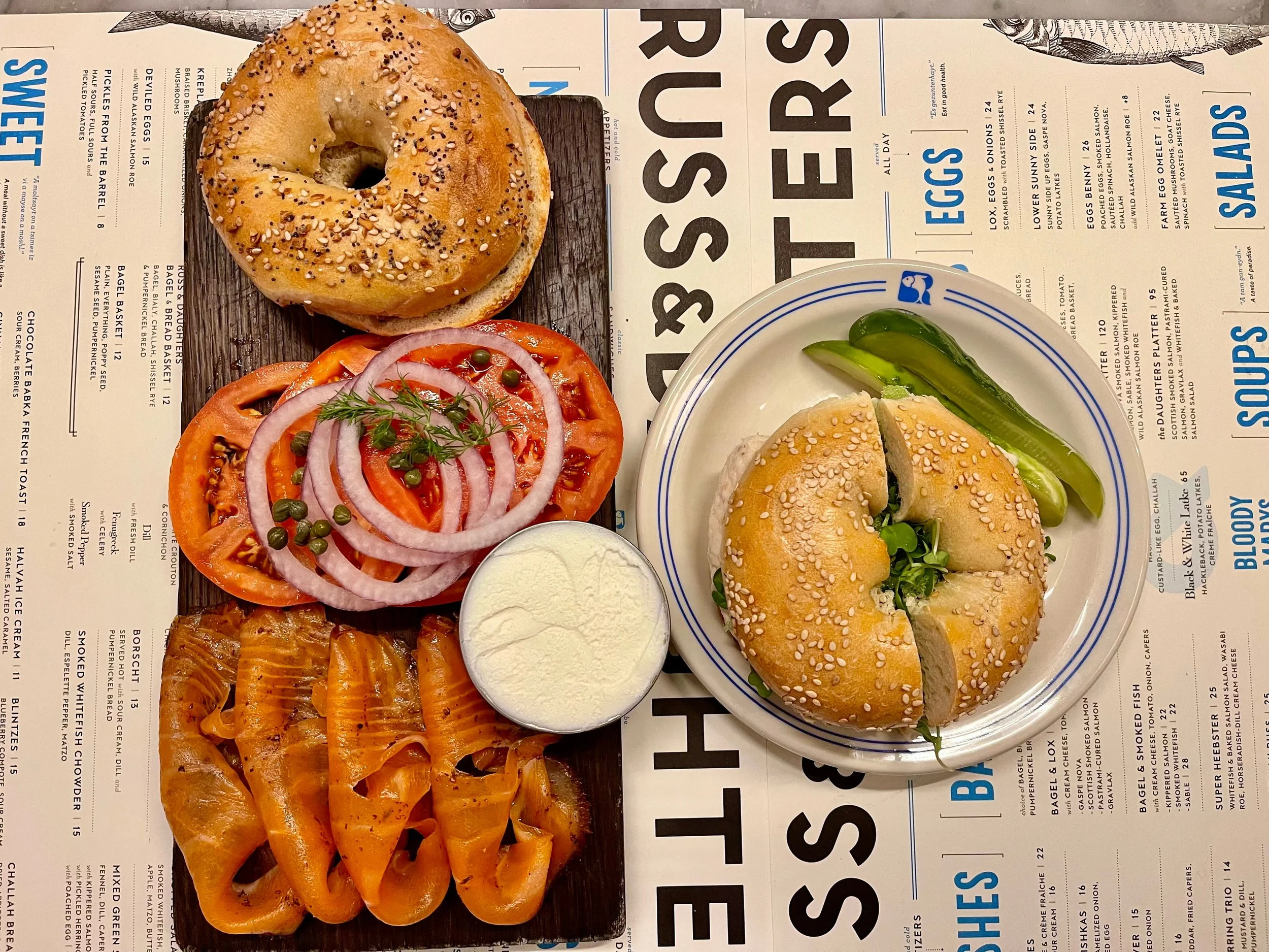 Bagels at Russ and Daughters
