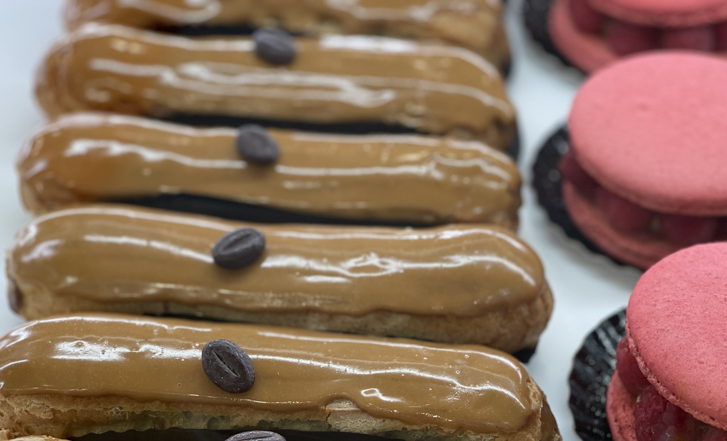 A twist on the famous French pastry, these Eclairs are coffee flavored.