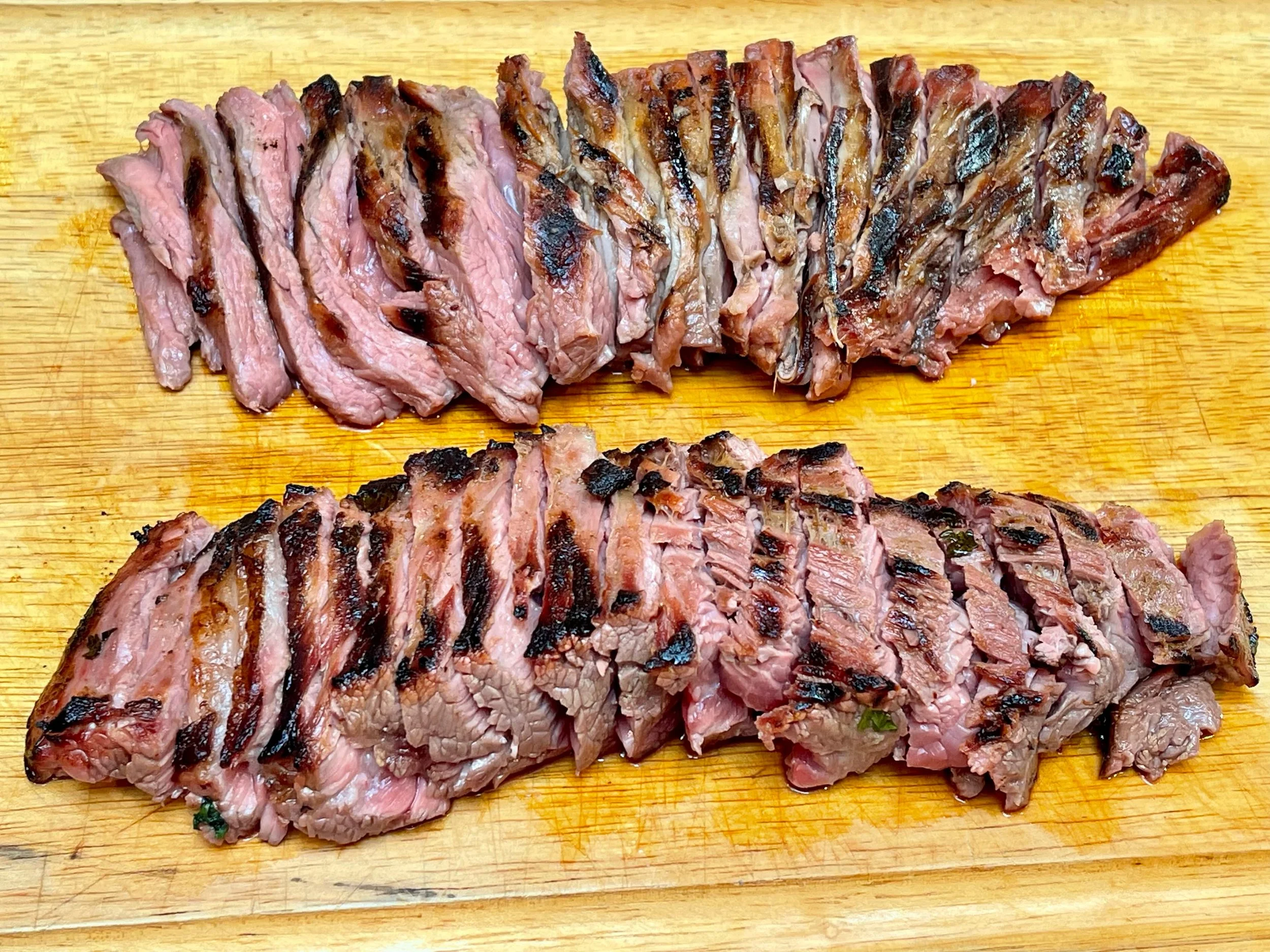 Sliced carne asada