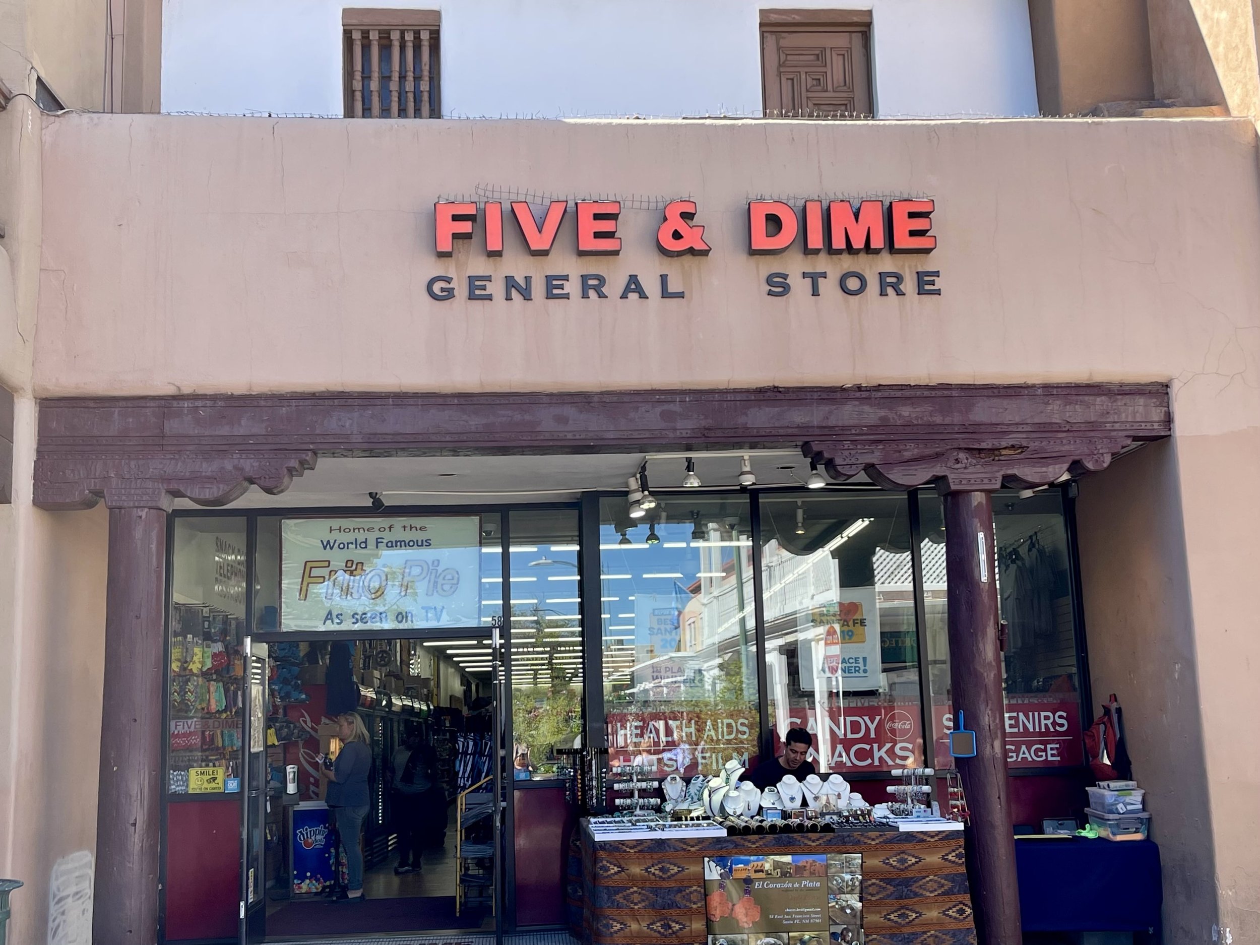 The Five and Dime still serves the original Frito Pie that was invented at this location in Santa Fe.