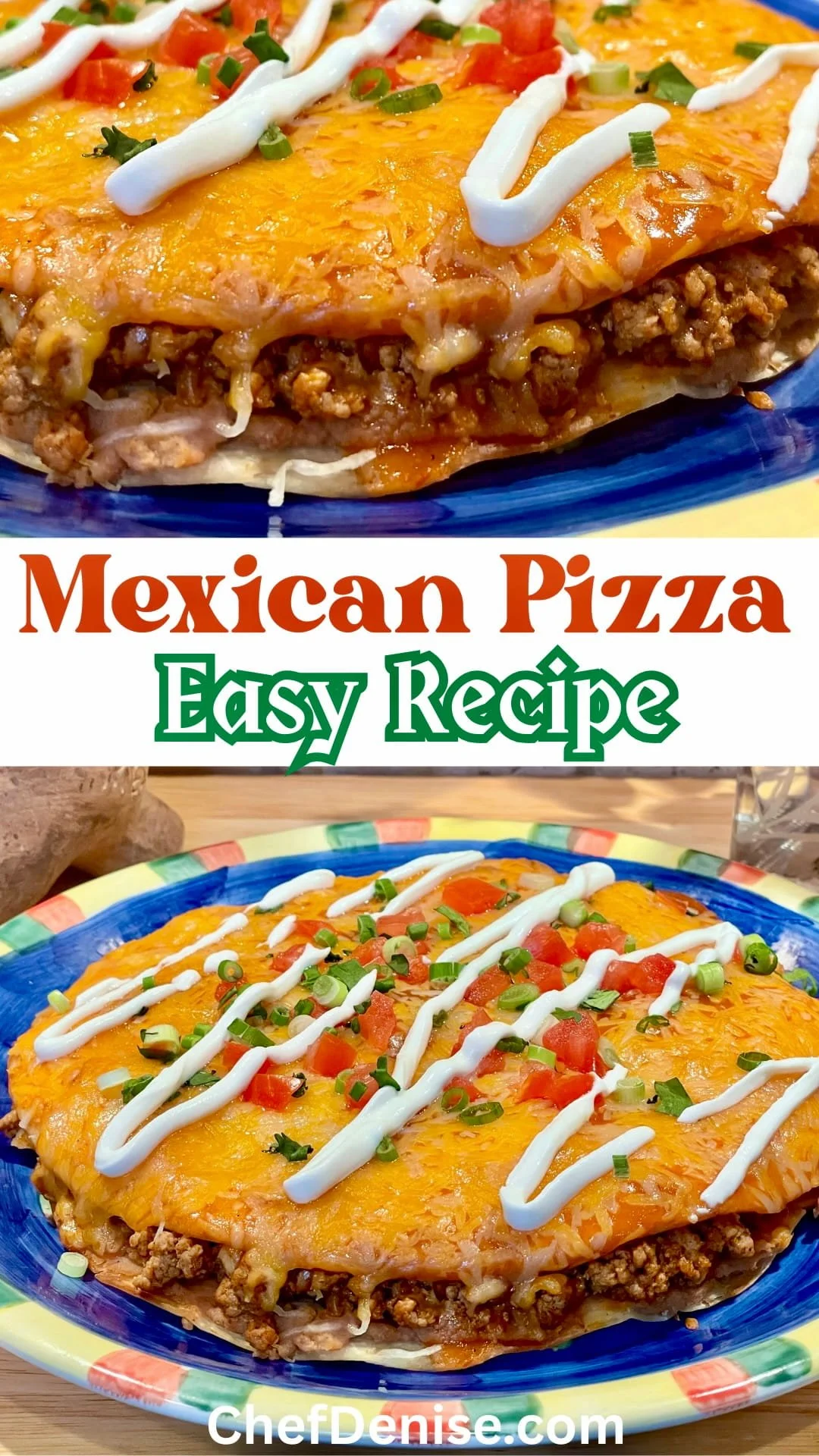 Pin for Easy Mexican Pizza recipe