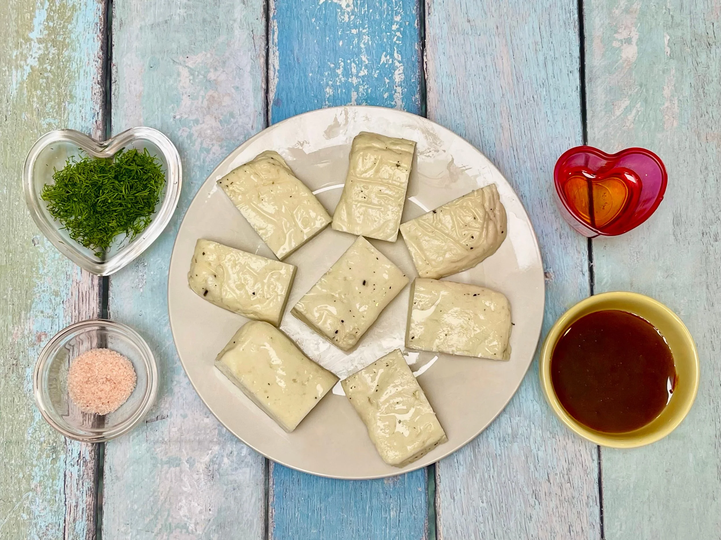 Hot Honey Halloumi ingredients