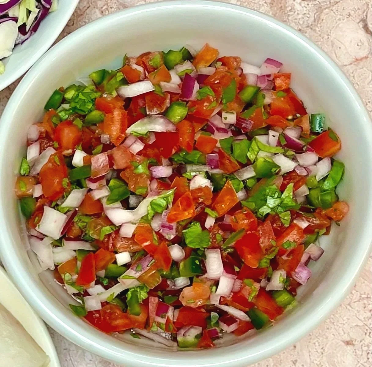 Pico de Gallo in a bowl