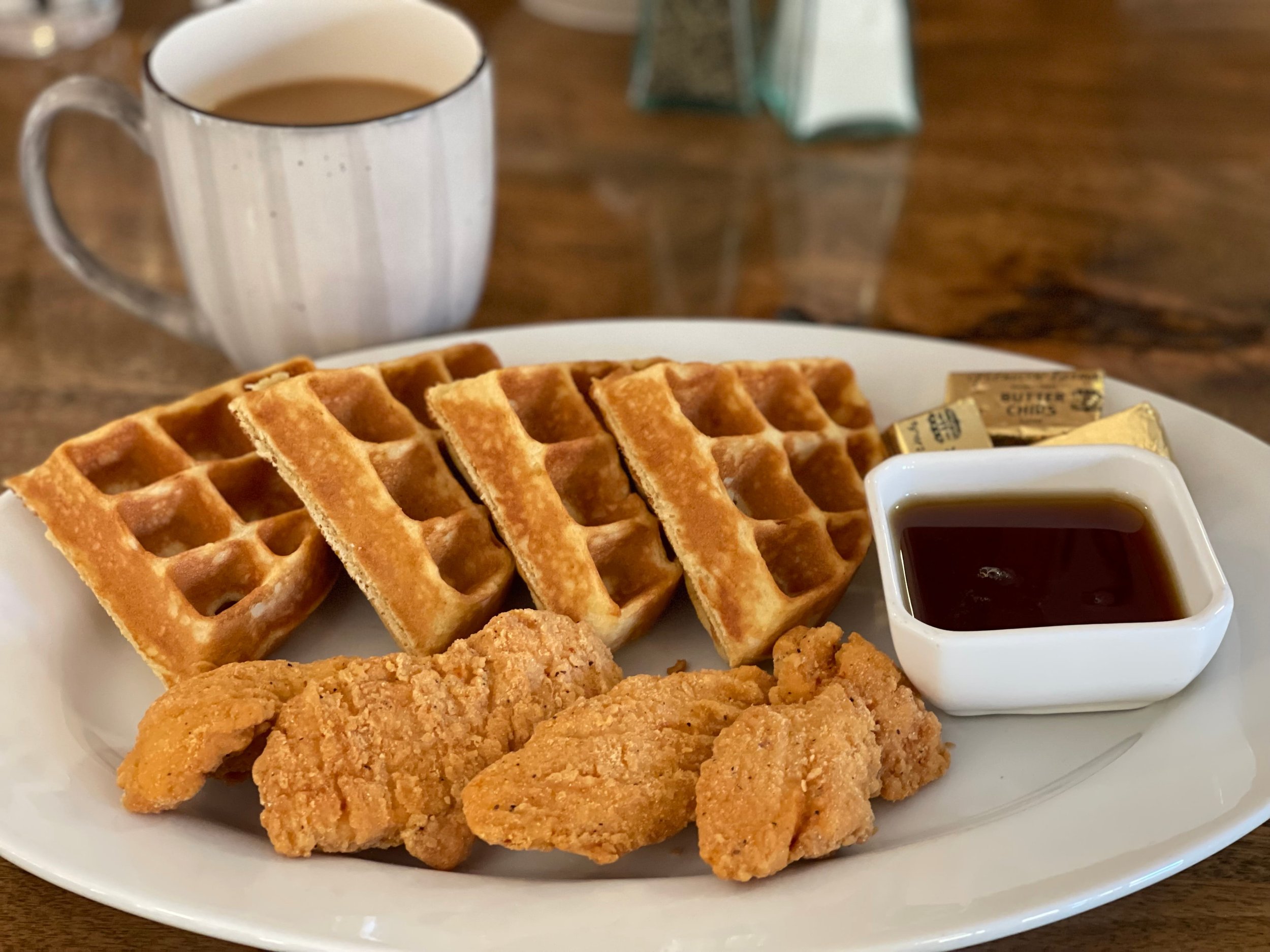 Chicken and waffles