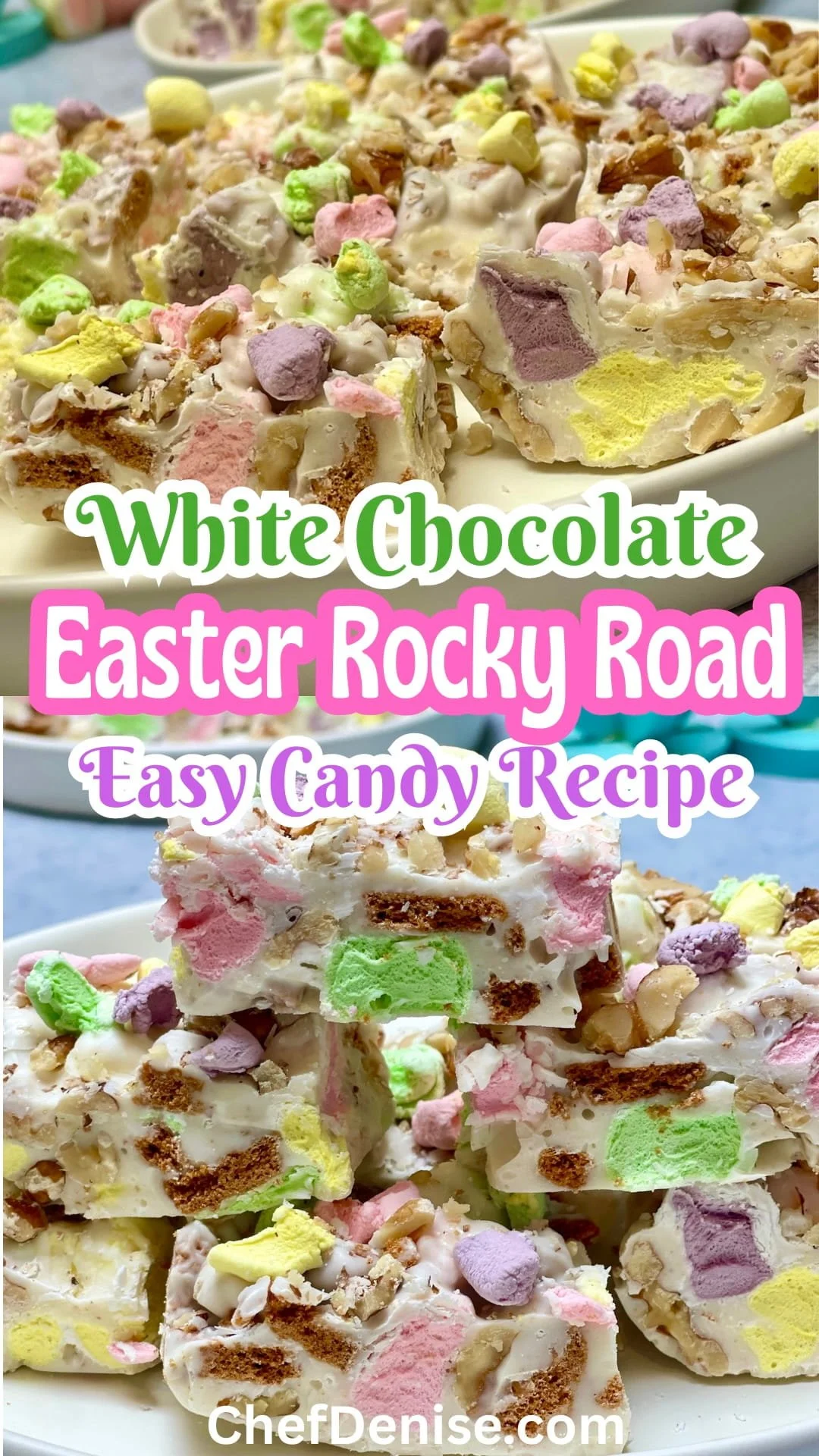 Pin for White Chocolate Easter Rocky Road