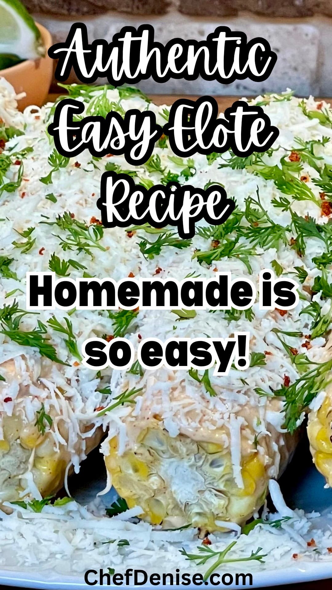Pin for Easy Elote Recipe