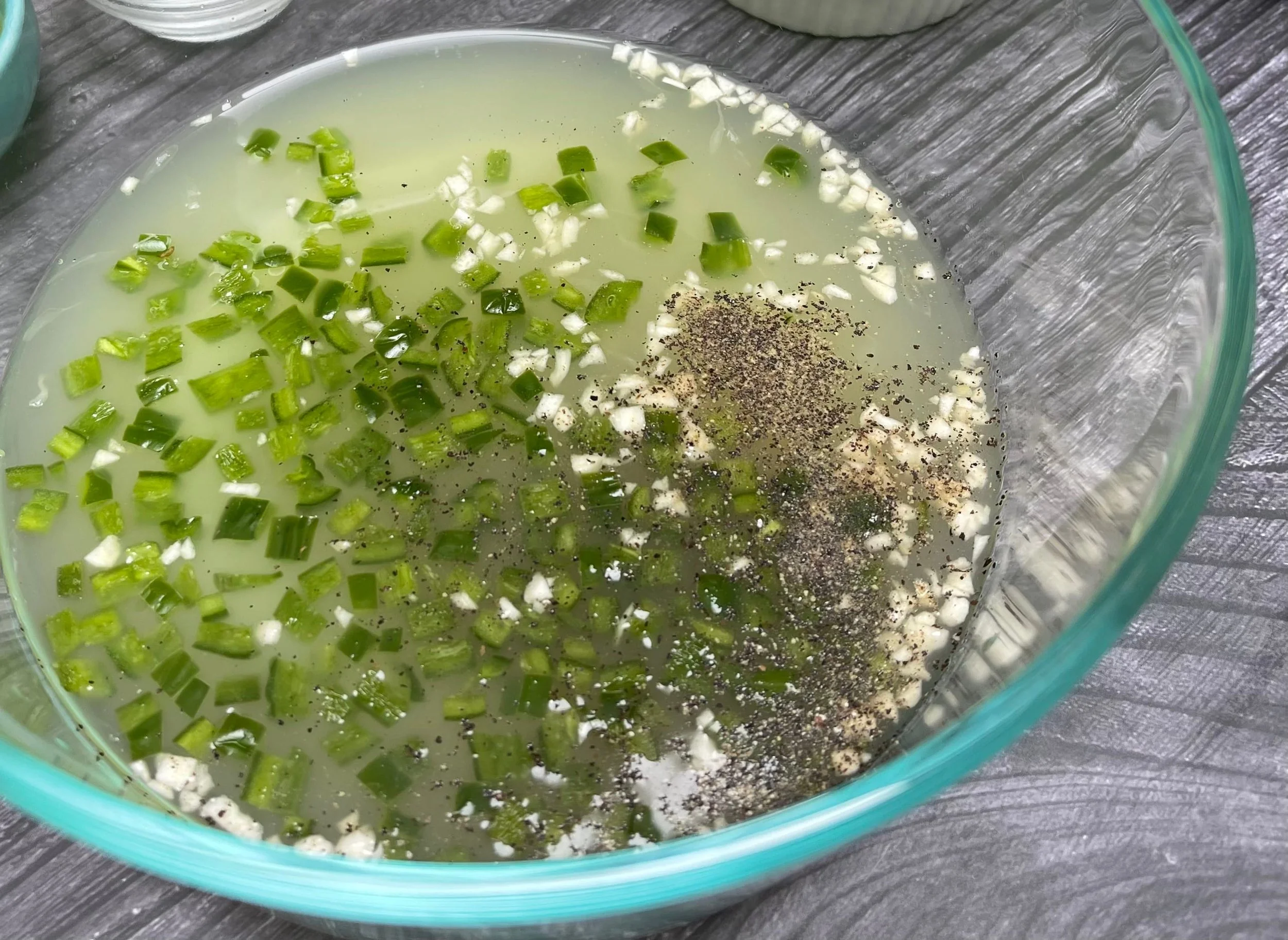 making the citrus marinade