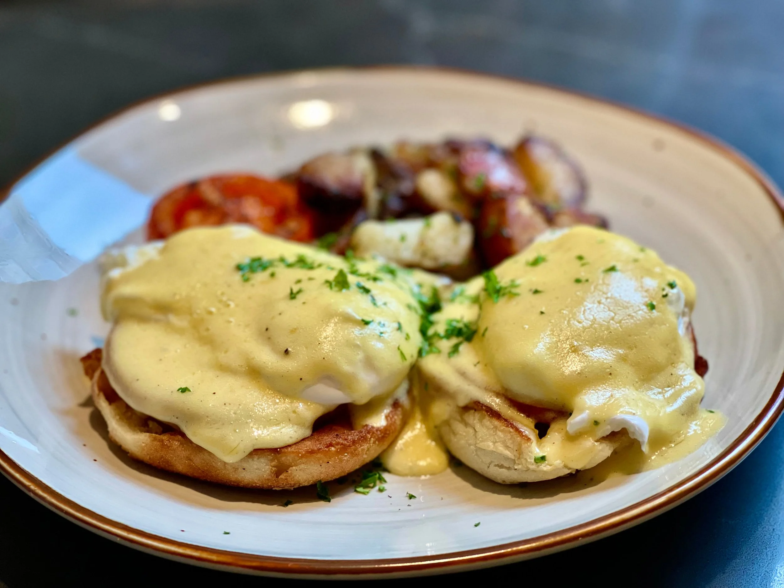Eggs Benedict, one of the foods invented in NYC