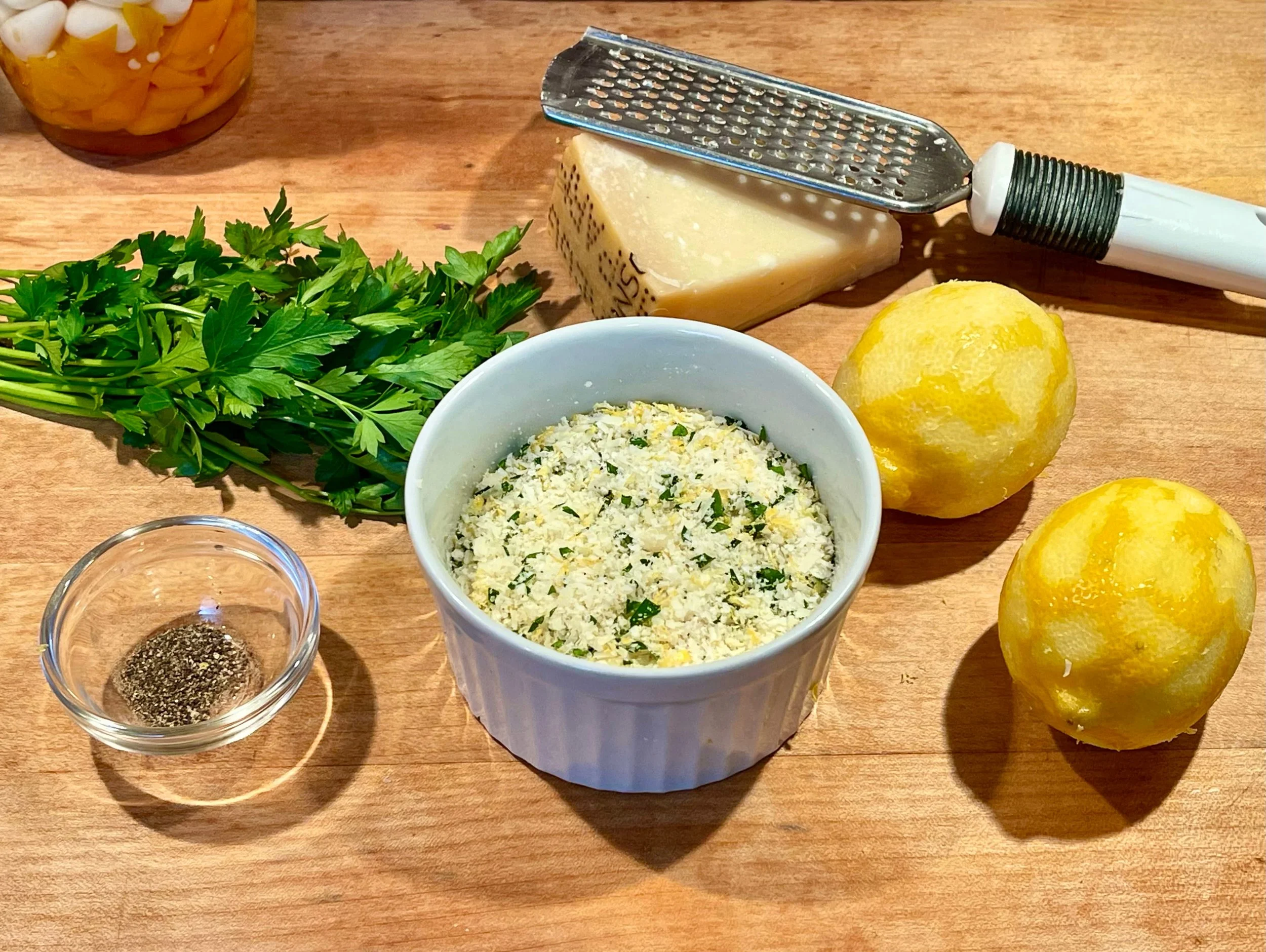 Parmesan crust made
