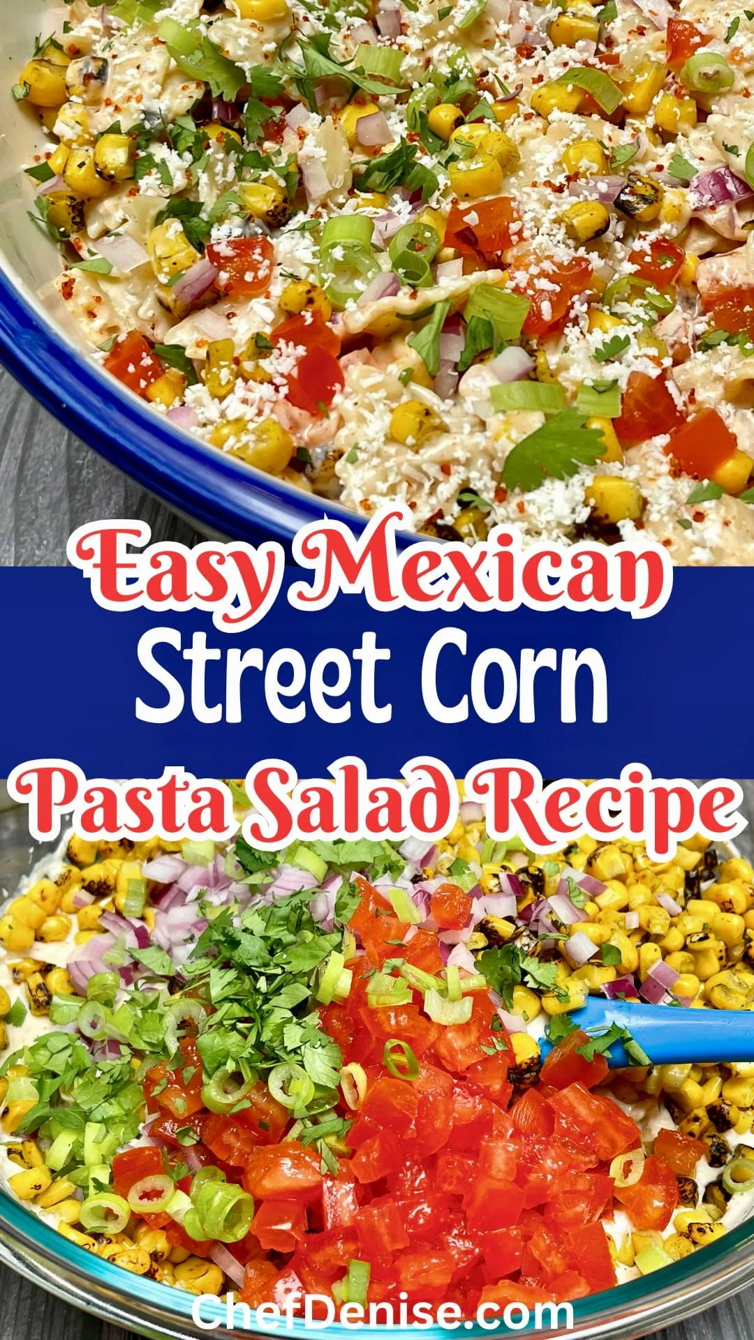 Pin for Easy Mexican Street Corn Pasta Salad