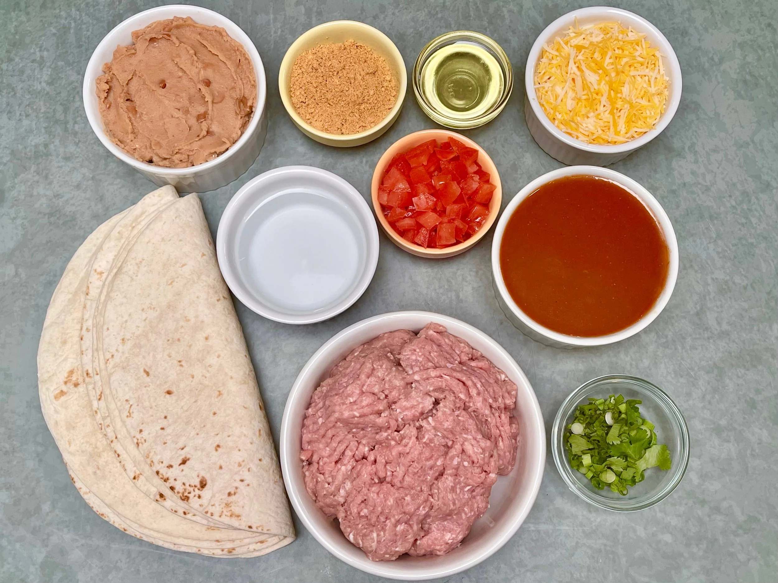 Ingredients for Mexican Pizza recipe
