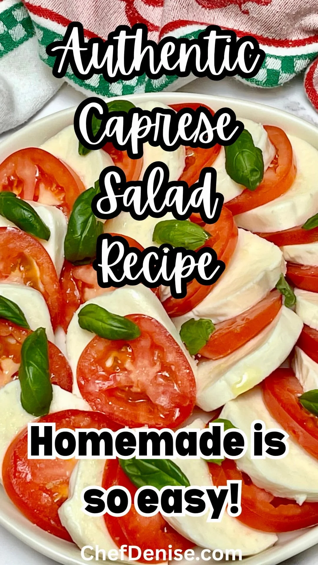 Pin for Authentic Caprese Salad Recipe